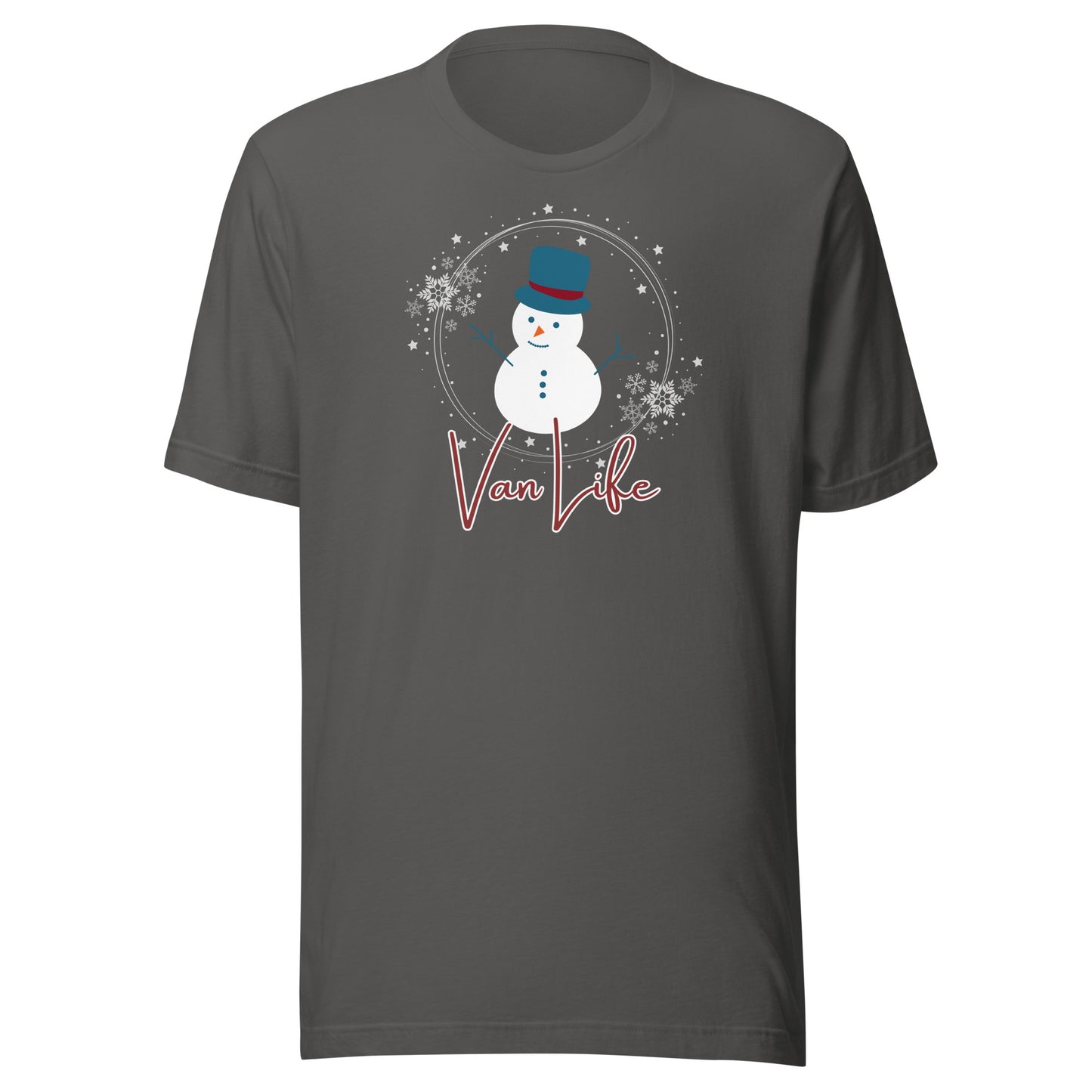 Vanwear Van Life Christmas T-Shirt - Snowman