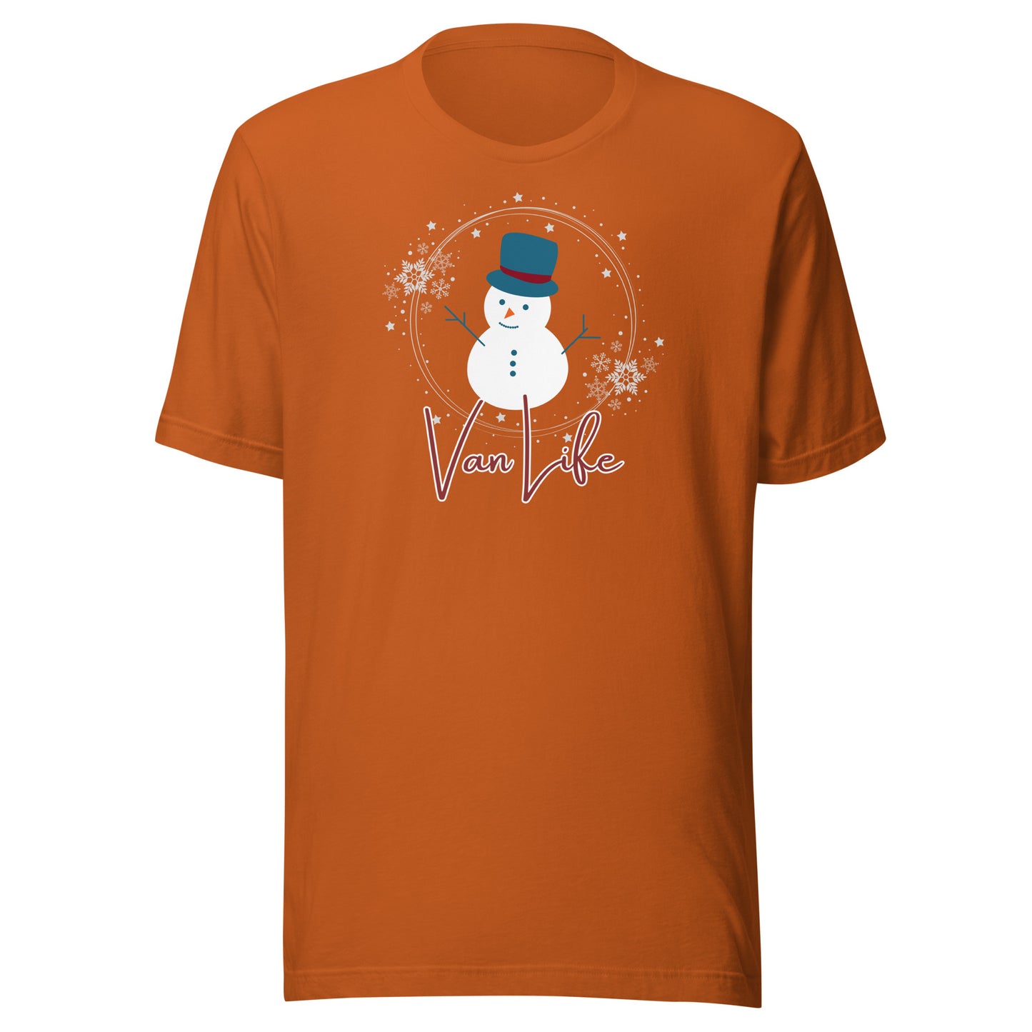 Vanwear Van Life Christmas T-Shirt - Snowman