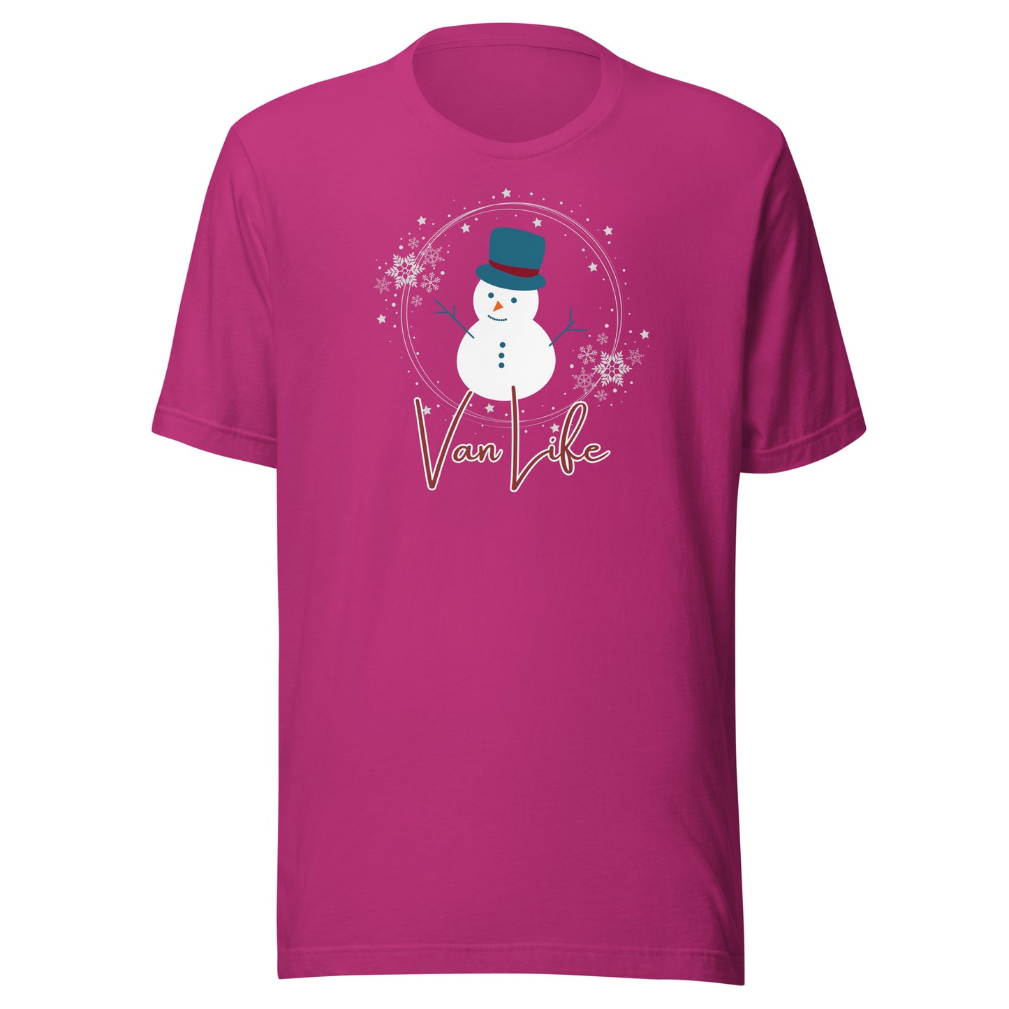 Vanwear Van Life Christmas T-Shirt - Snowman
