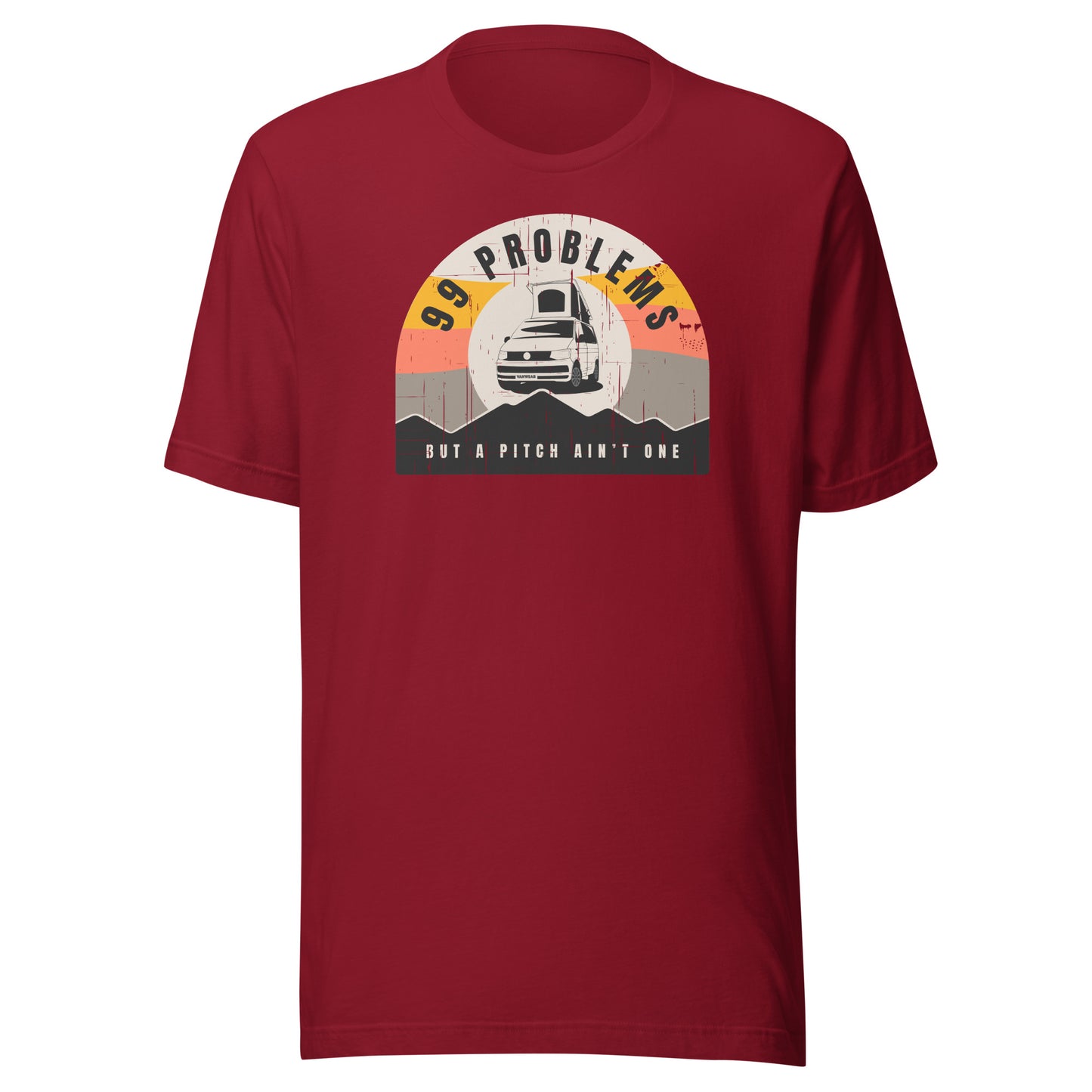 Vanwear 99 Problems VW T5, T6 California T-Shirt - Pop Top