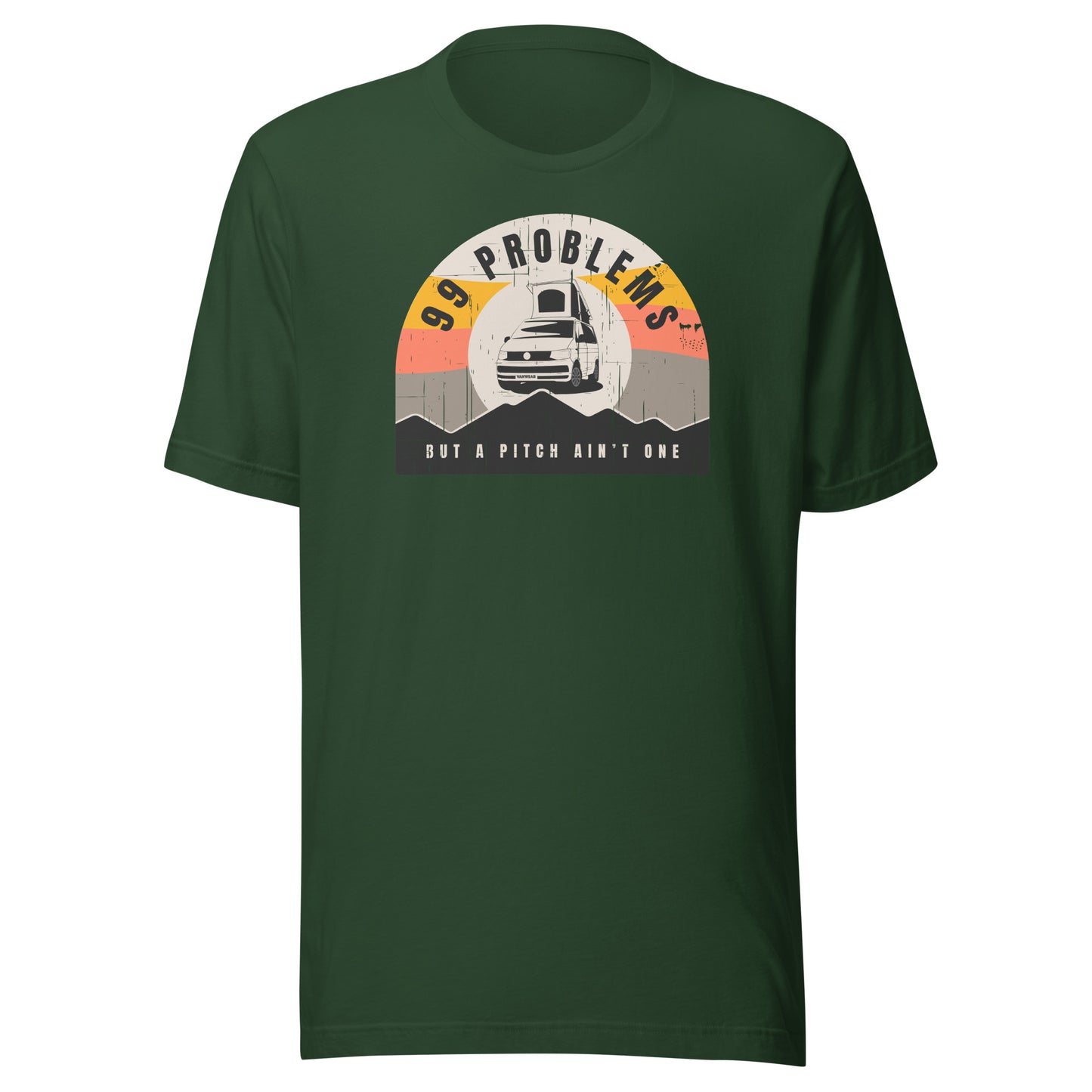 Vanwear 99 Problems VW T5, T6 California T-Shirt - Pop Top