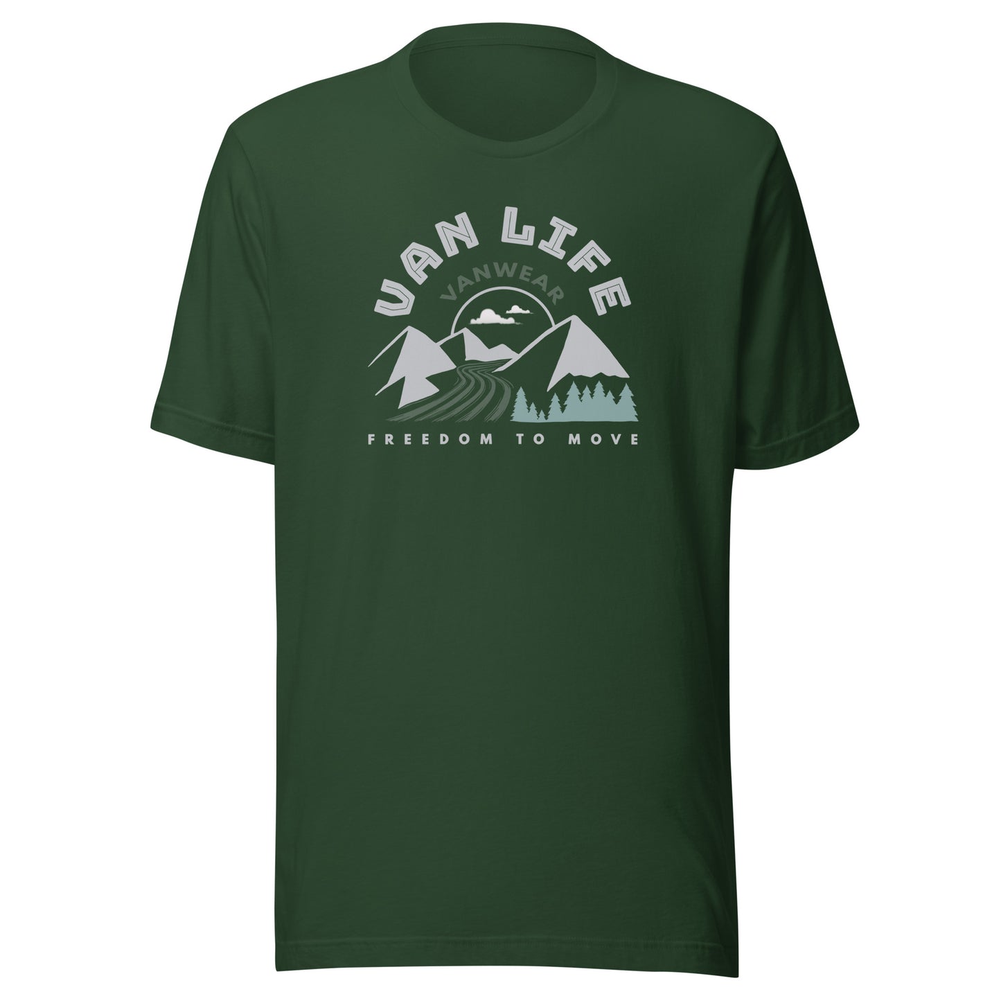 Vanwear Unisex Van Life Campervan T-Shirt - Mountain Road Explorer