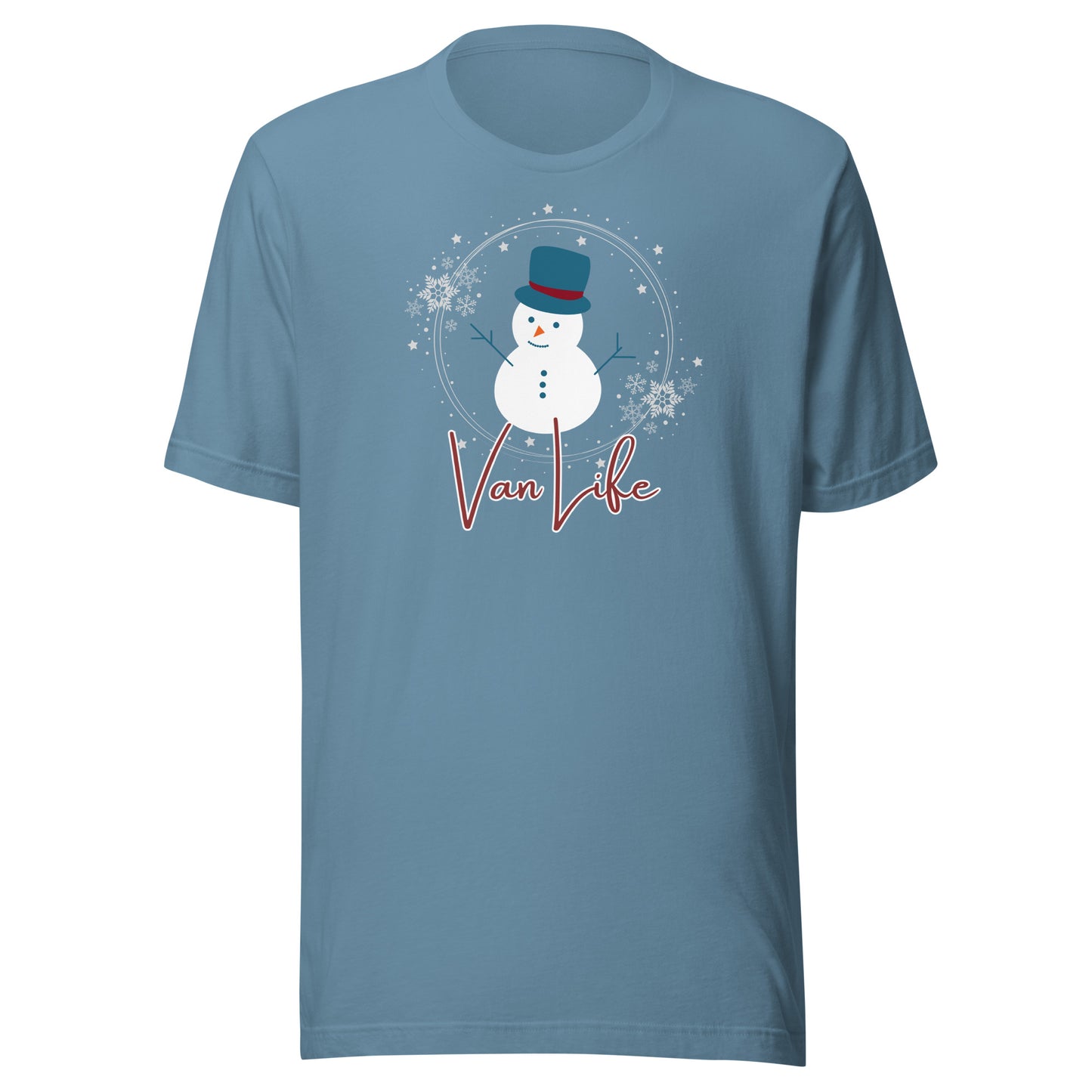 Vanwear Van Life Christmas T-Shirt - Snowman