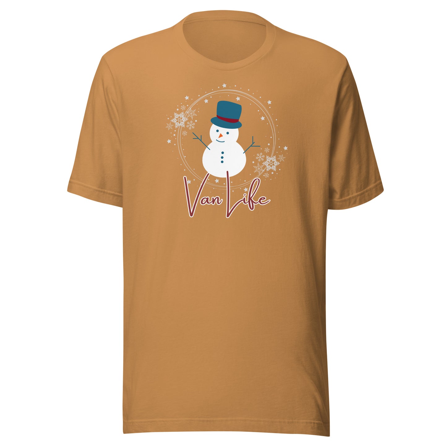 Vanwear Van Life Christmas T-Shirt - Snowman