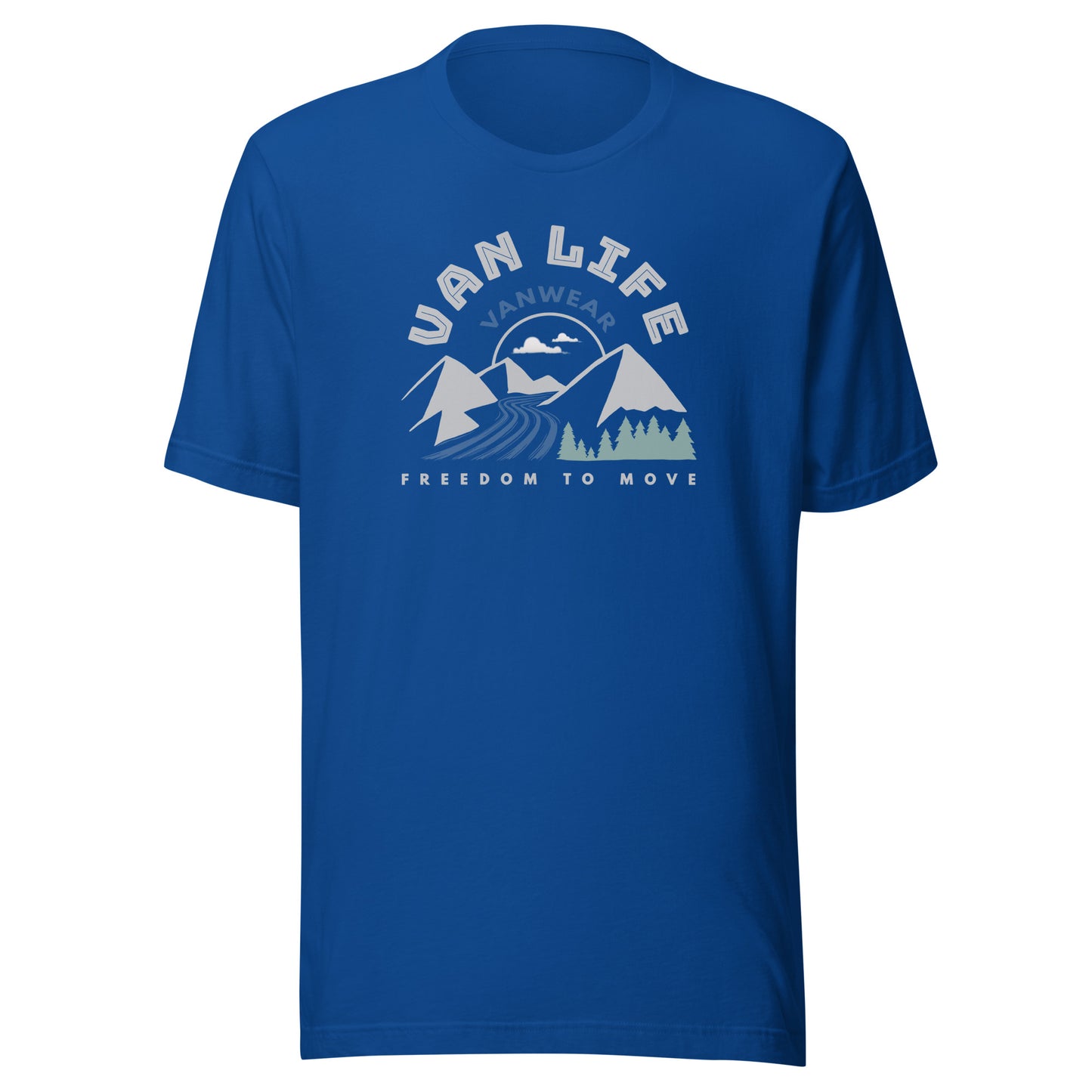 Vanwear Unisex Van Life Campervan T-Shirt - Mountain Road Explorer