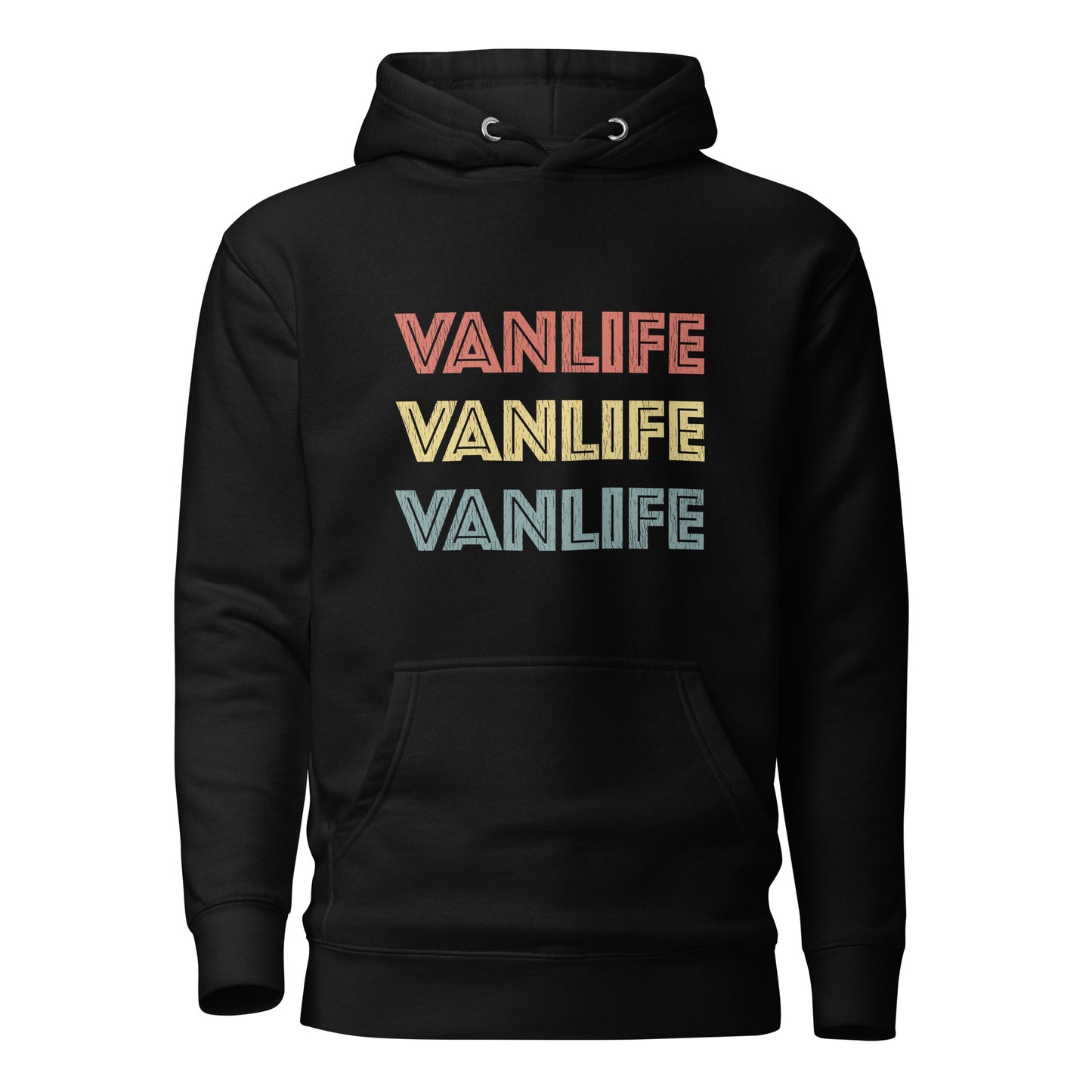 Vanwear Van Life Campervan Retro Look Hoodie - 3 Lines