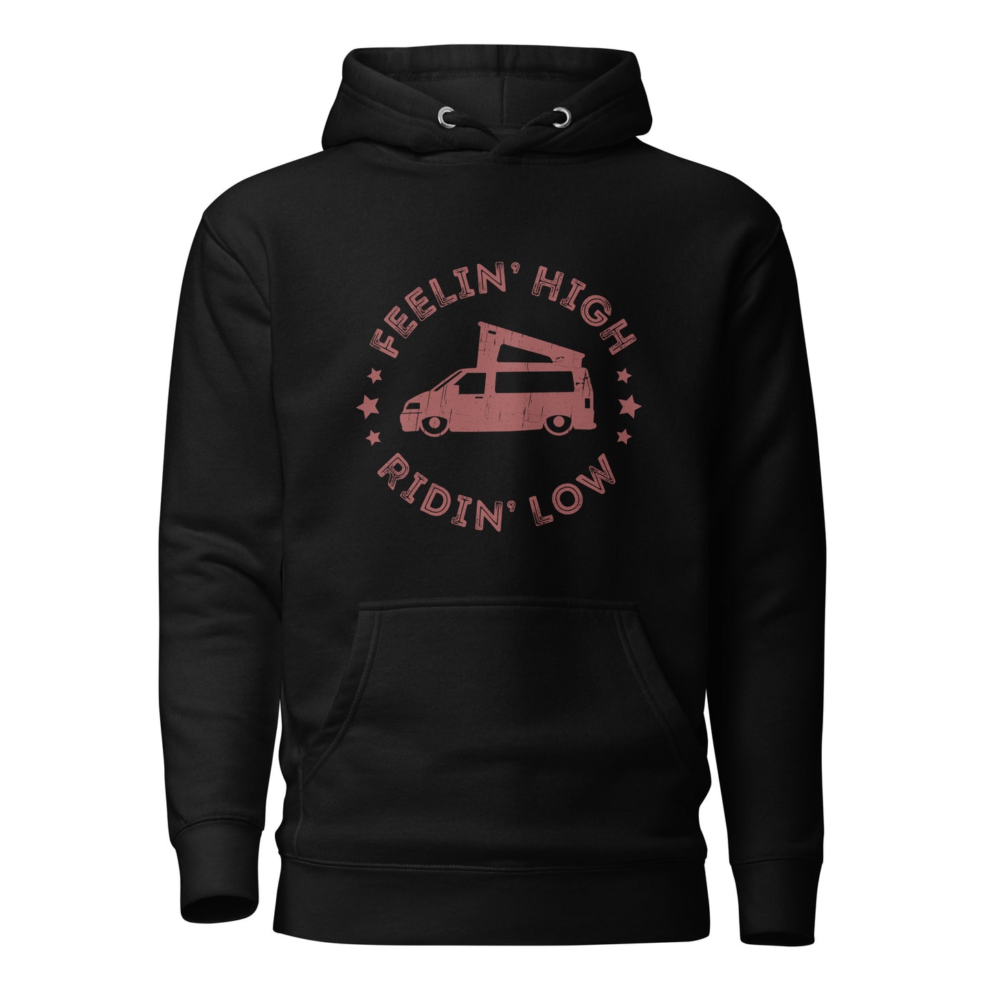 Vanwear Lowered Volkswagen VW T5 Campervan Hoodie - Feeling High!