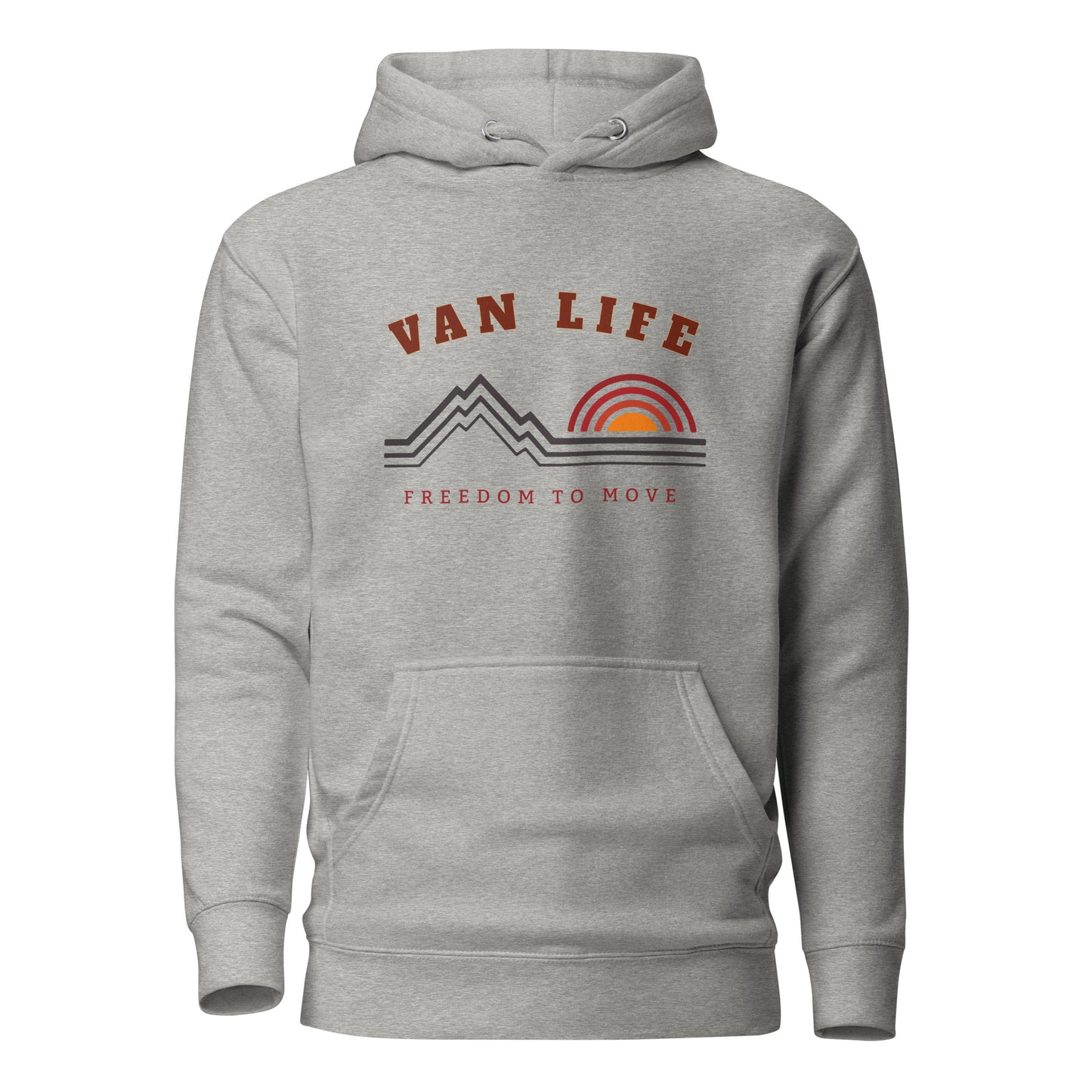Vanwear Van Life Unisex Campervan Hoodie - Mountain Peaks