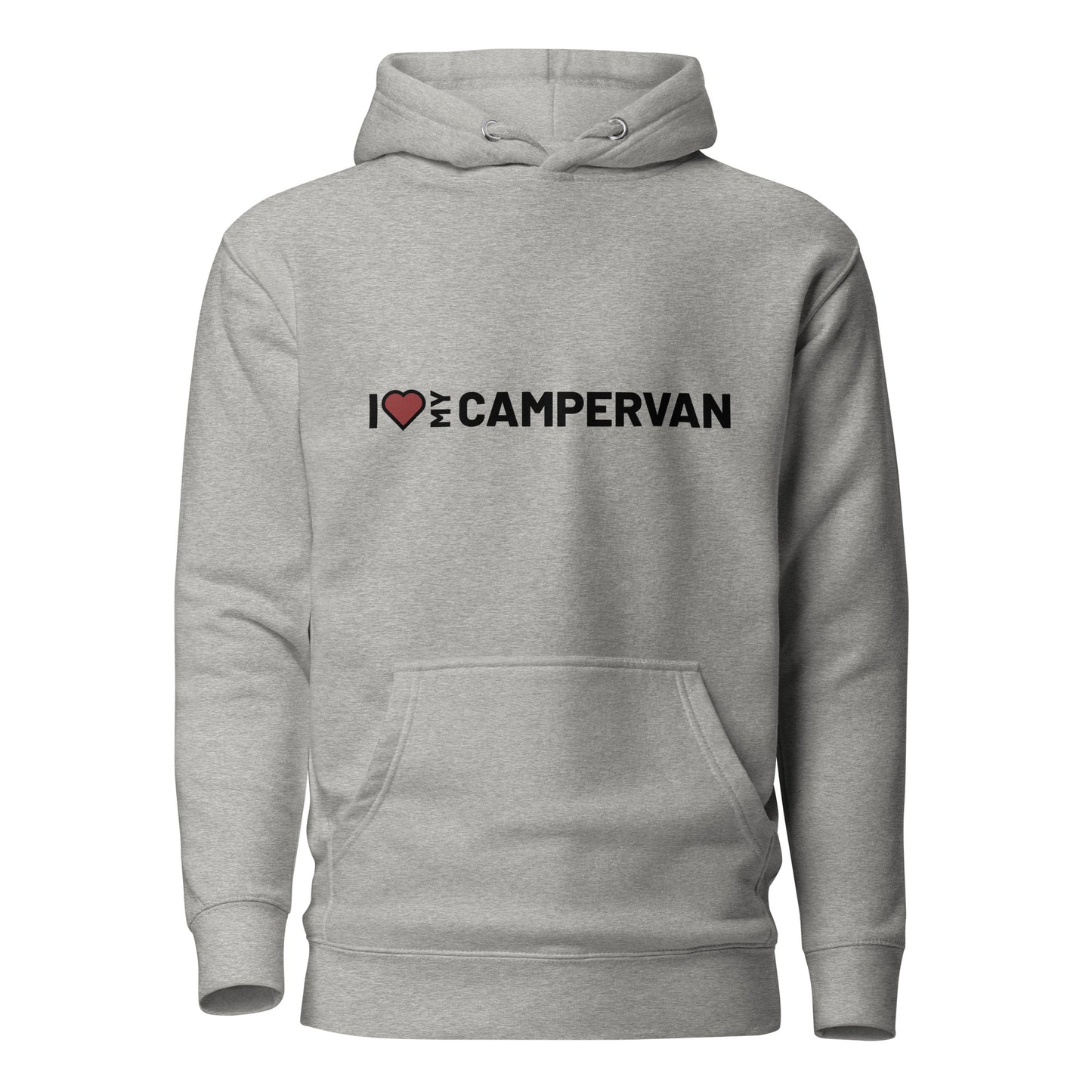 Vanwear 'Campervan Love' Unisex Hoodie - Black Text
