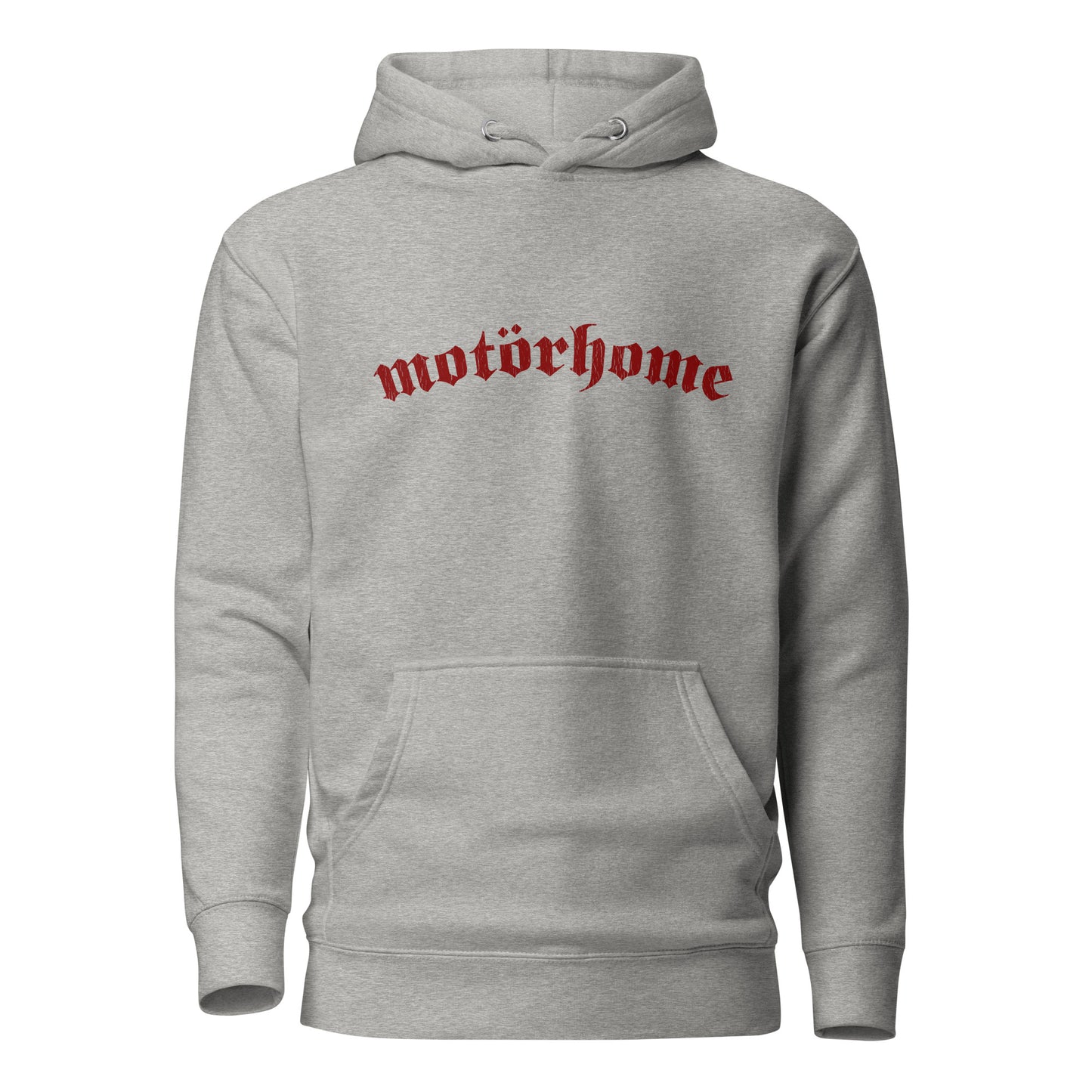 Vanwear Motorhome Unisex Hoodie - Red Writing