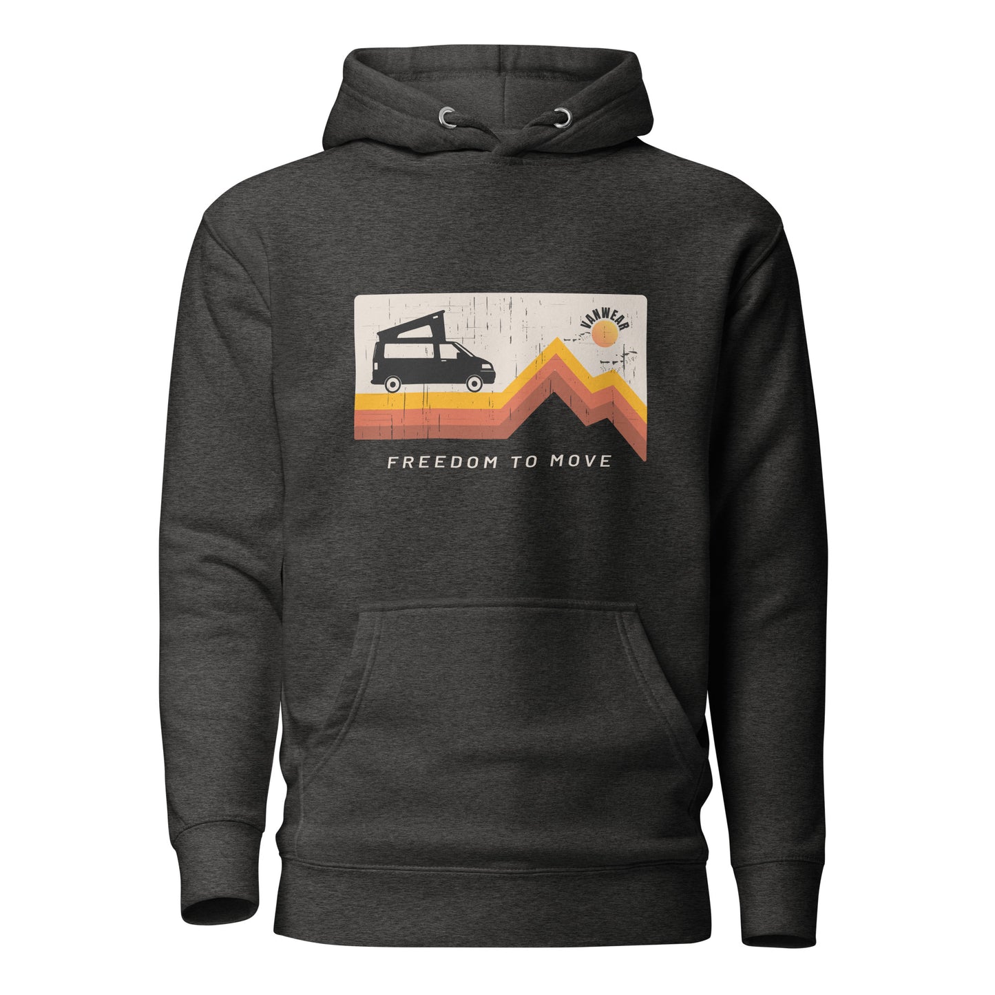 Vanwear T5, T6 Campervan Unisex Hoodie - Pop Top Explorer Sun