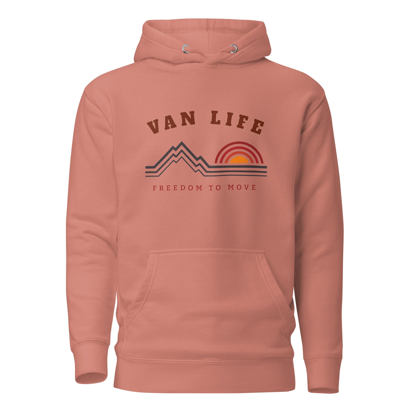 Vanwear Van Life Unisex Campervan Hoodie - Mountain Peaks