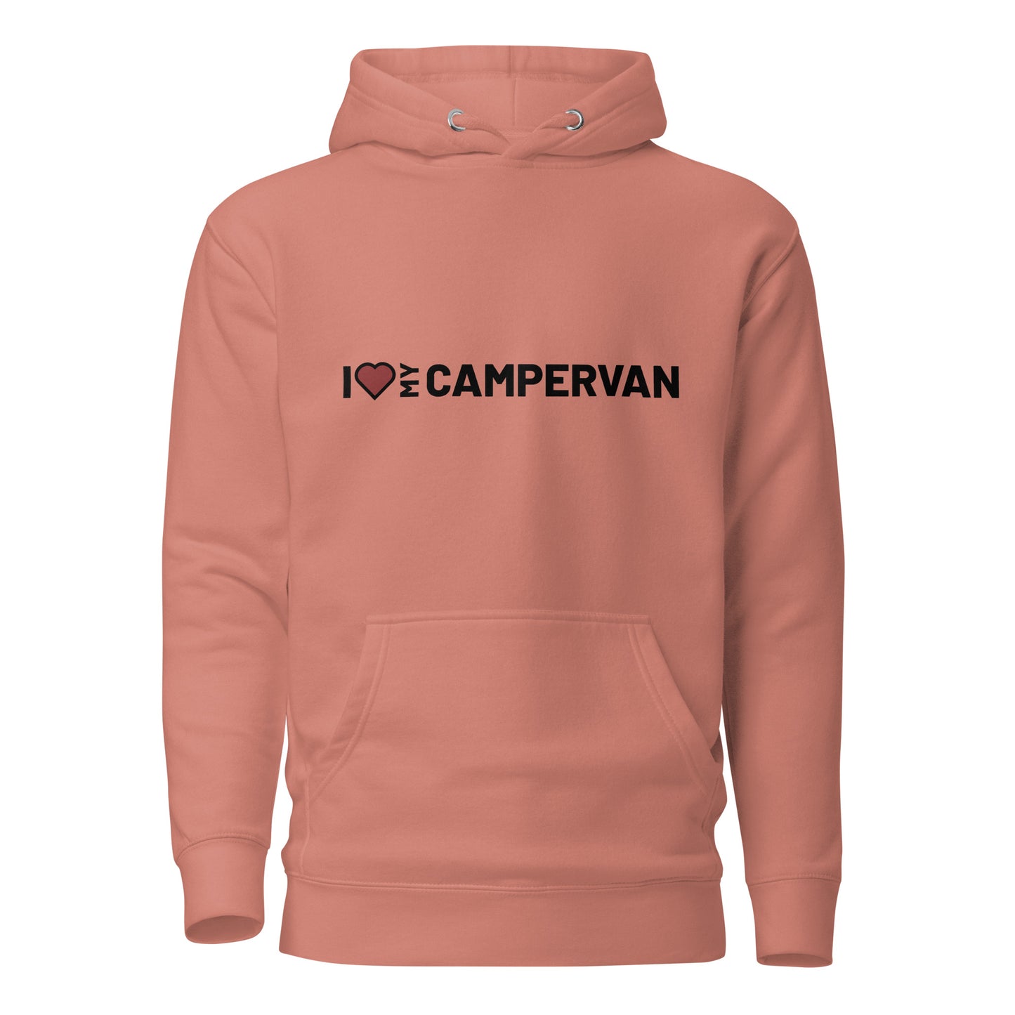 Vanwear 'Campervan Love' Unisex Hoodie - Black Text