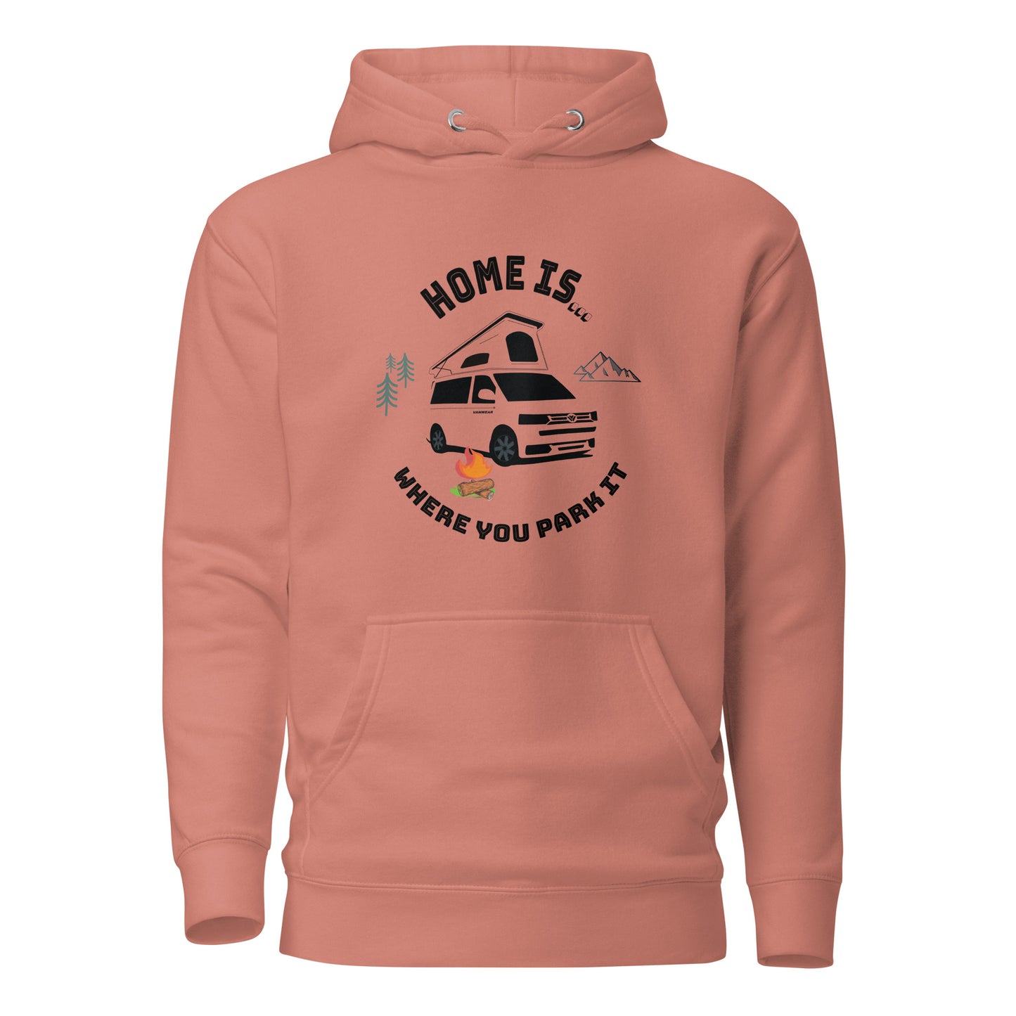 Vanwear Home is Where You Park It VW Campervan Hoodie