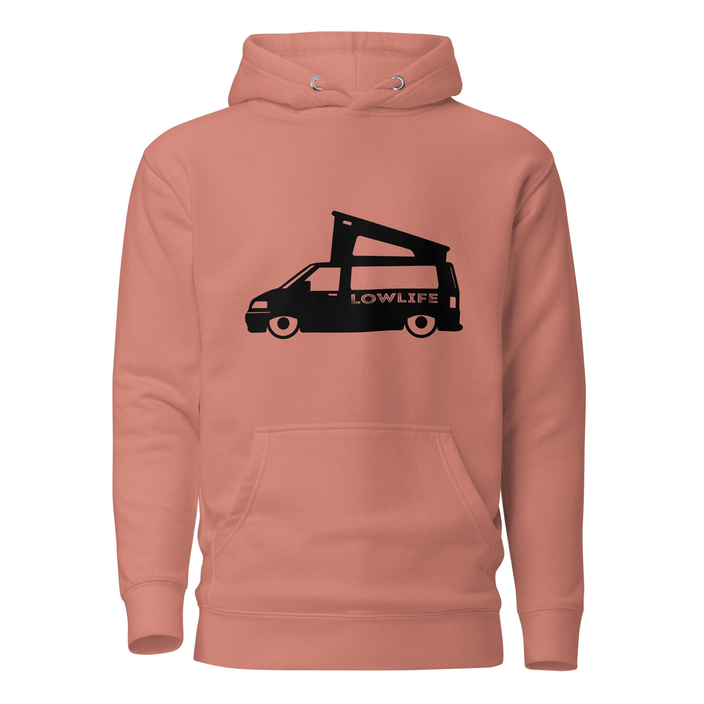Vanwear Lowered Volkswagen VW T5 Campervan Hoodie - Low Life