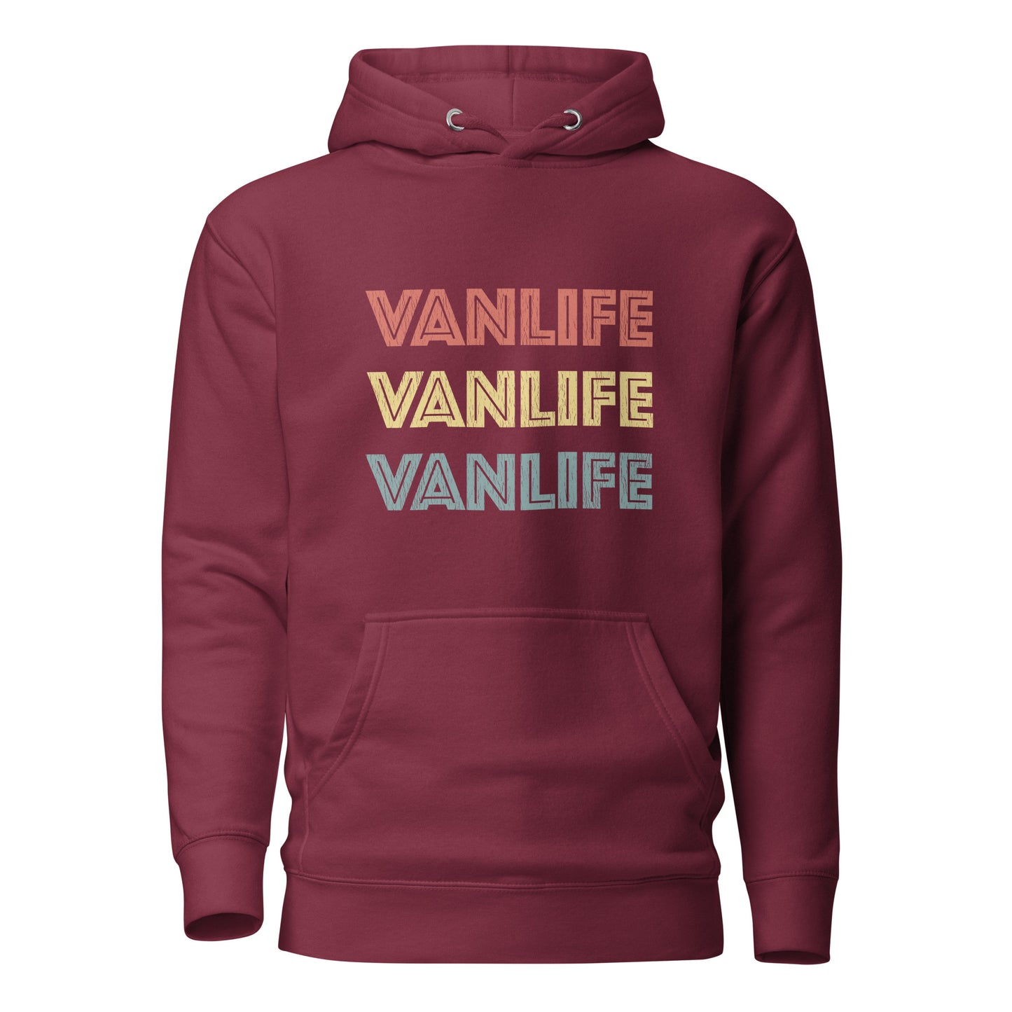 Vanwear Van Life Campervan Retro Look Hoodie - 3 Lines