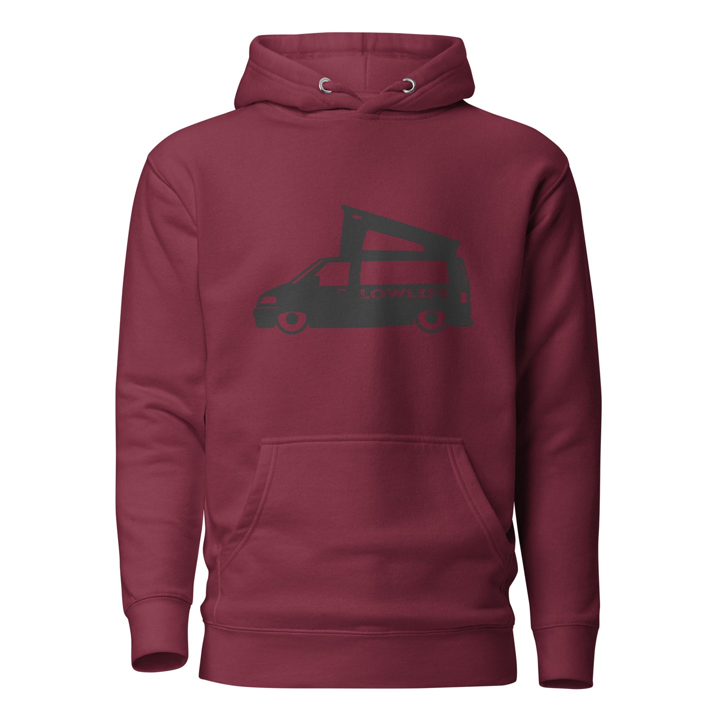 Vanwear Lowered Volkswagen VW T5 Campervan Hoodie - Low Life