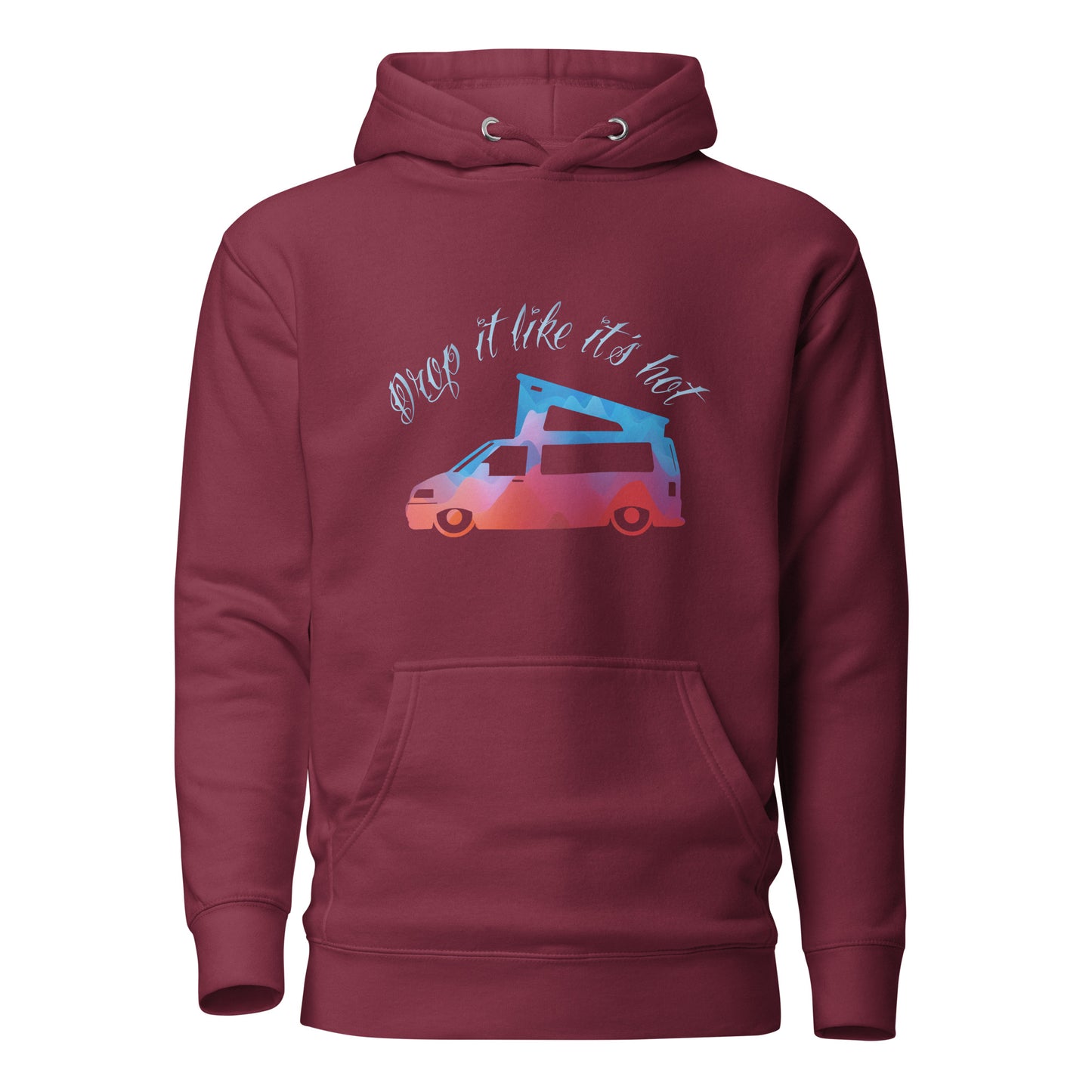 Vanwear 'Drop It Like It's Hot' Lowered Volkswagen VW T5 Campervan Hoodie
