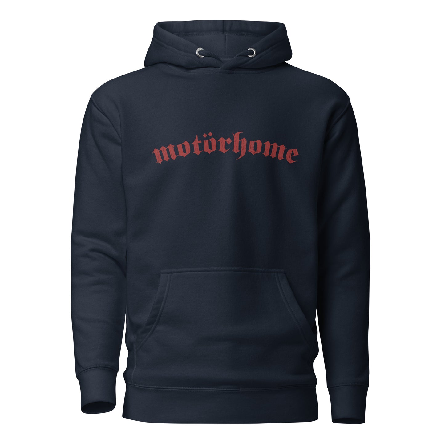 Vanwear Motorhome Unisex Hoodie - Red Writing