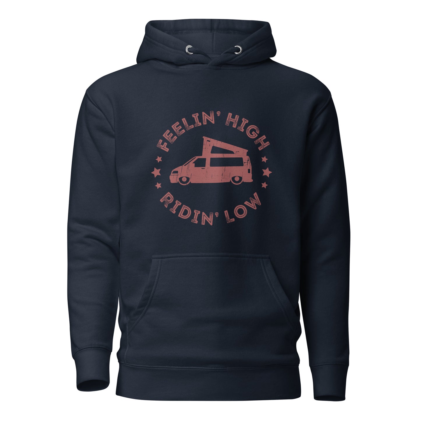 Vanwear Lowered Volkswagen VW T5 Campervan Hoodie - Feeling High!