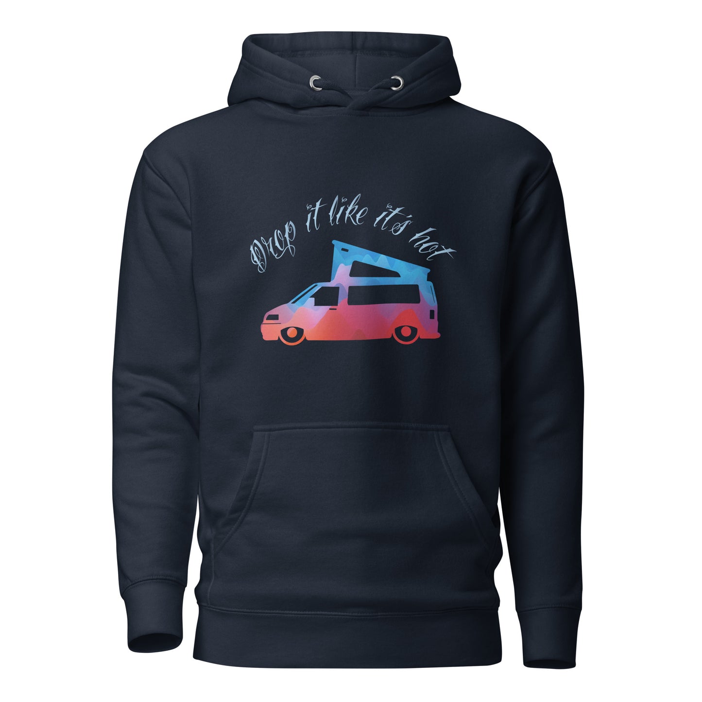 Vanwear 'Drop It Like It's Hot' Lowered Volkswagen VW T5 Campervan Hoodie