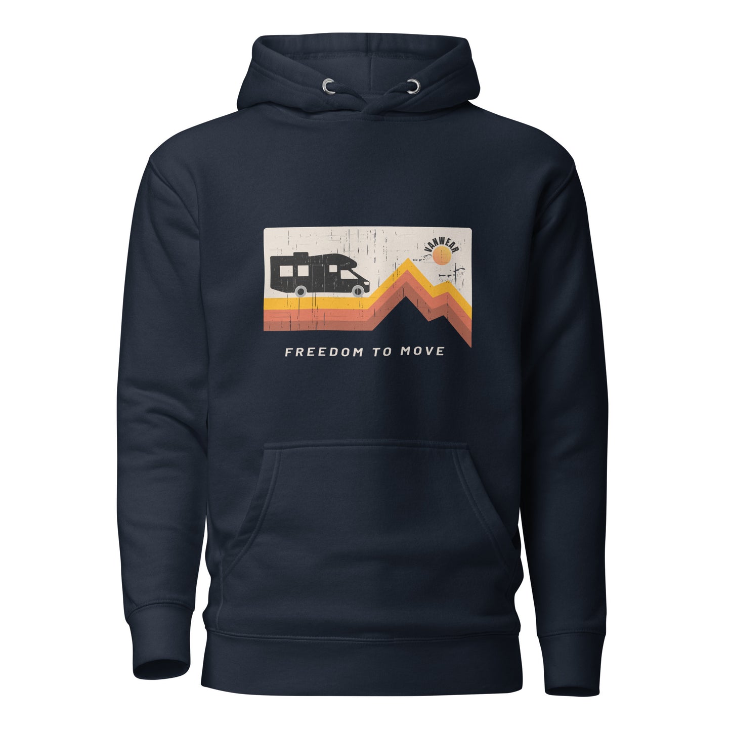 Vanwear Motorhome Unisex Hoodie - Mountain Sun Explorer