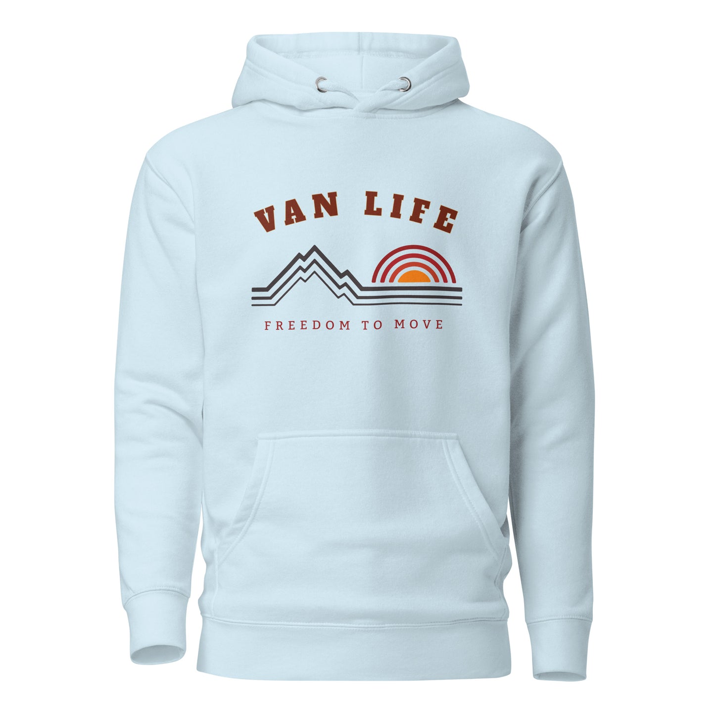 Vanwear Van Life Unisex Campervan Hoodie - Mountain Peaks