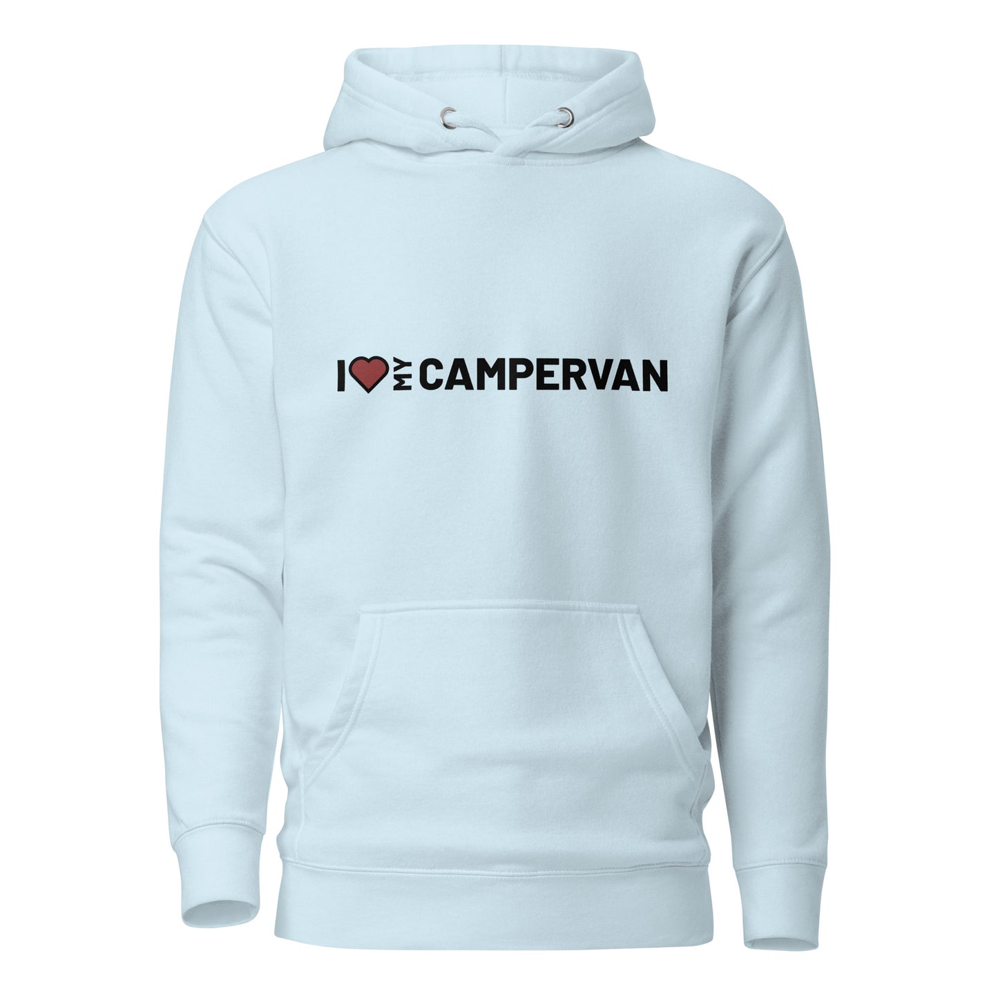 Vanwear 'Campervan Love' Unisex Hoodie - Black Text