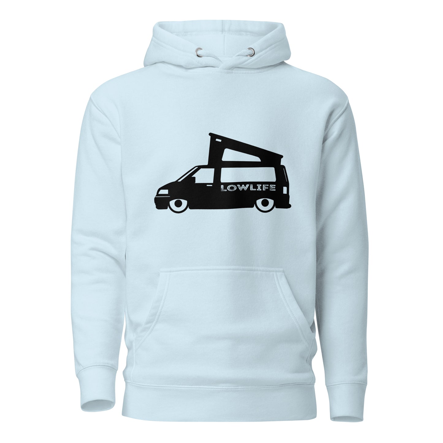 Vanwear Lowered Volkswagen VW T5 Campervan Hoodie - Low Life