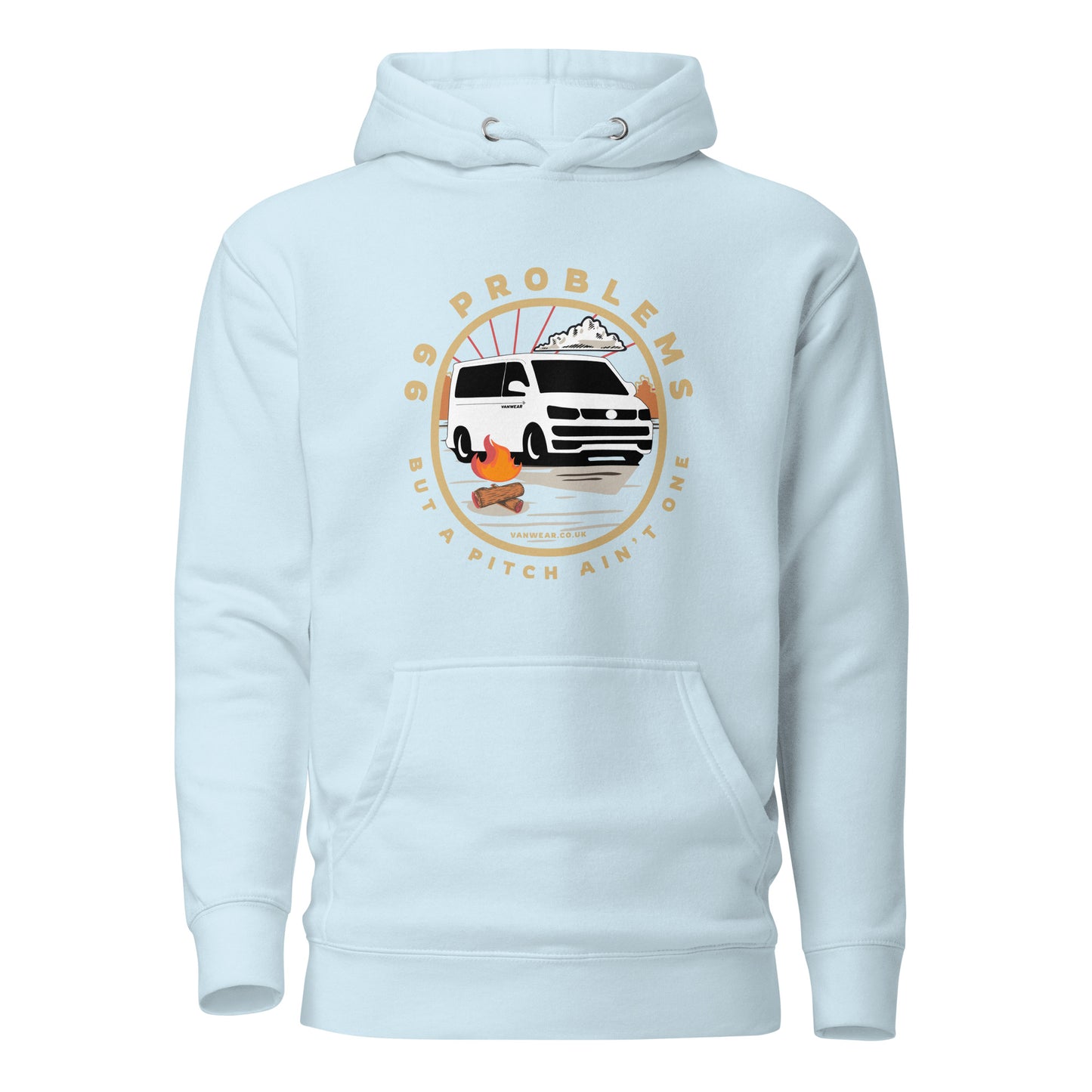 Vanwear 99 Problems VW T5 Campervan Hoodie - Campfire