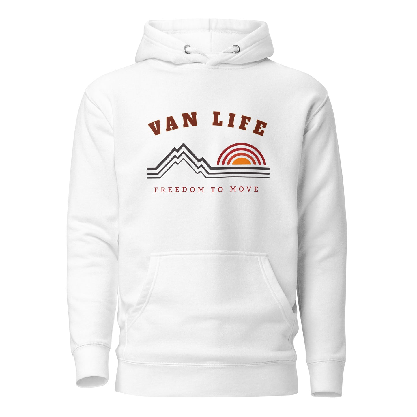 Vanwear Van Life Unisex Campervan Hoodie - Mountain Peaks