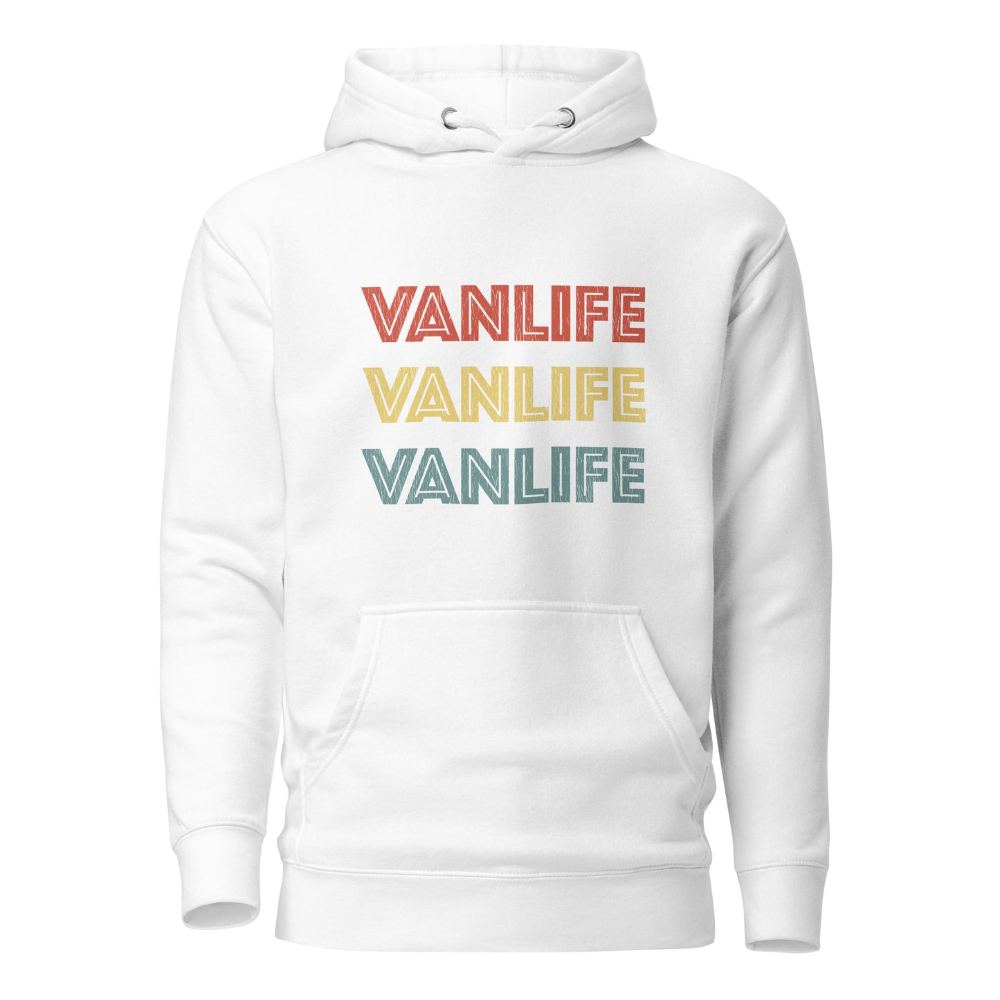 Vanwear Van Life Campervan Retro Look Hoodie - 3 Lines