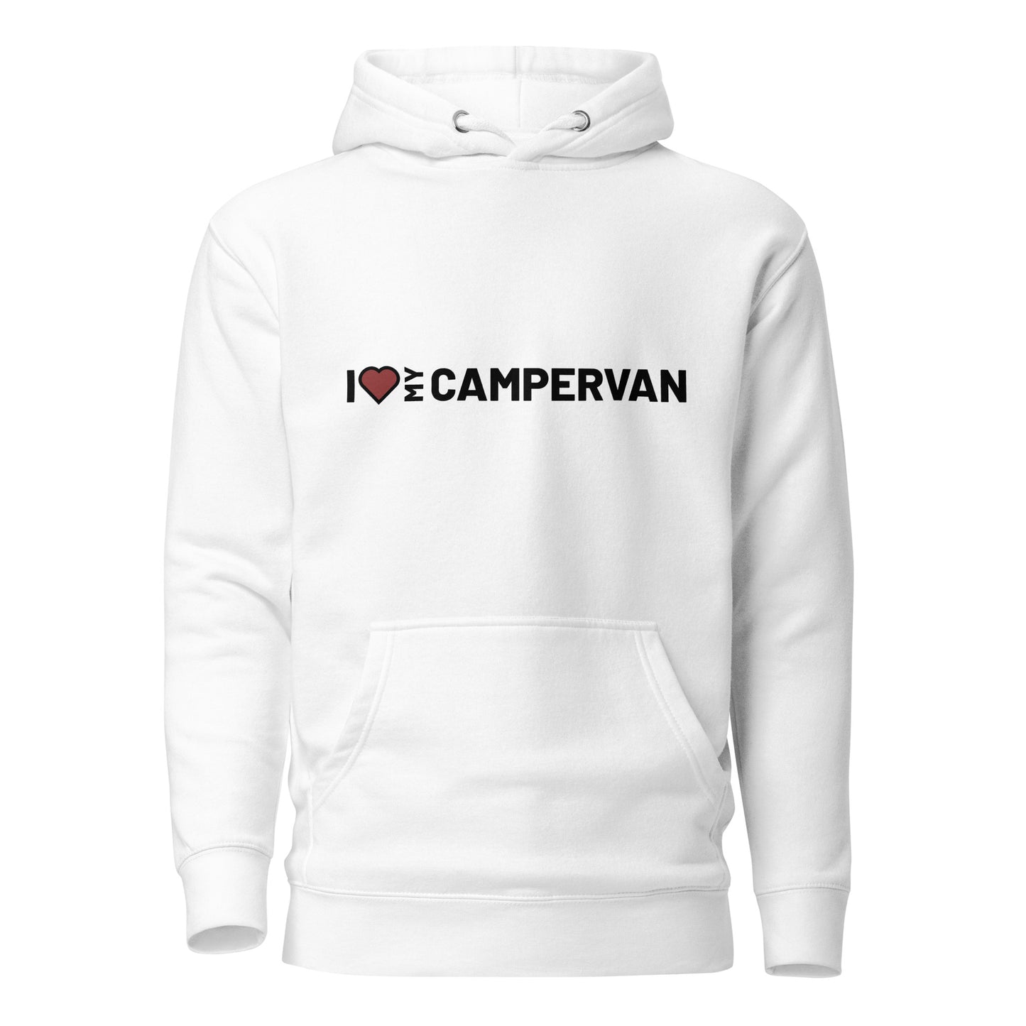 Vanwear 'Campervan Love' Unisex Hoodie - Black Text