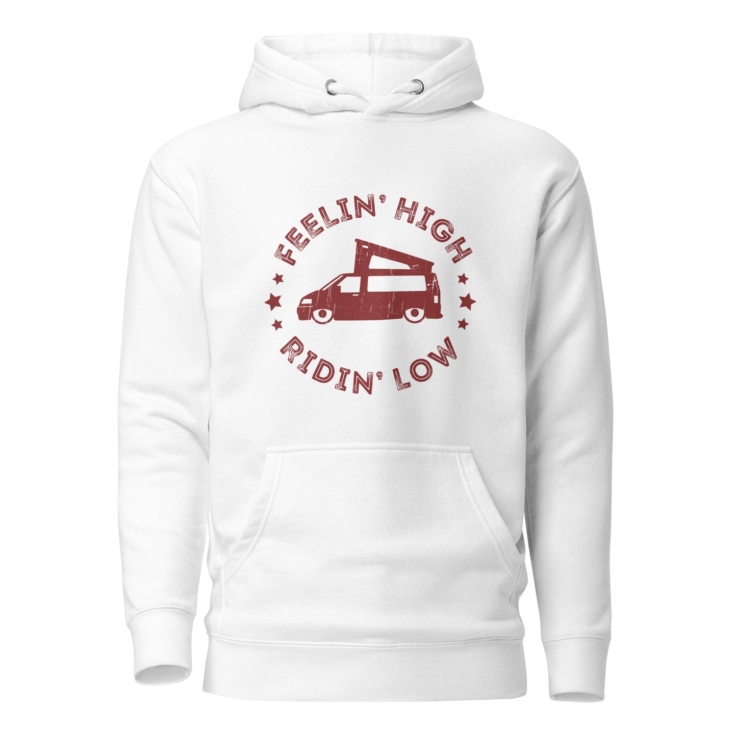 Vanwear Lowered Volkswagen VW T5 Campervan Hoodie - Feeling High!