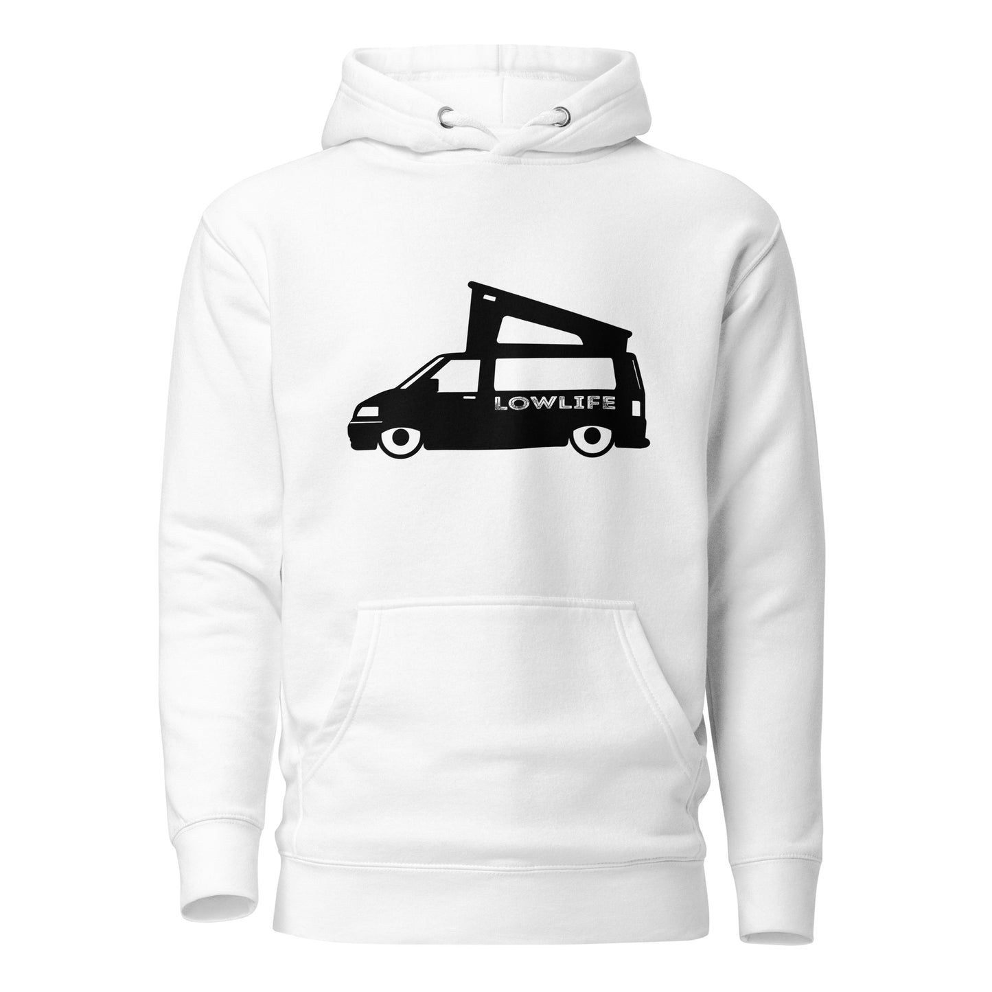 Vanwear Lowered Volkswagen VW T5 Campervan Hoodie - Low Life