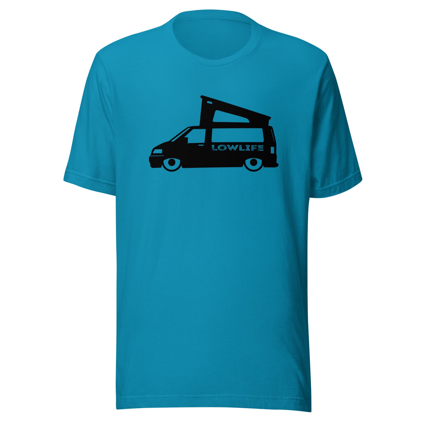 Vanwear Lowered Volkswagen VW T5 Campervan Unisex T-Shirt - Low Life (Black)
