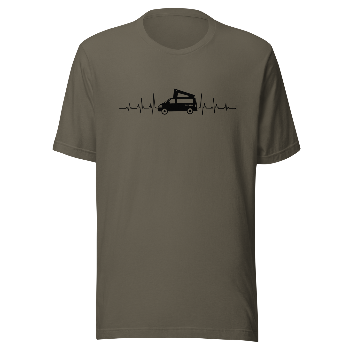 Vanwear VW T5 T6 Heartbeat Unisex Campervan T-Shirt