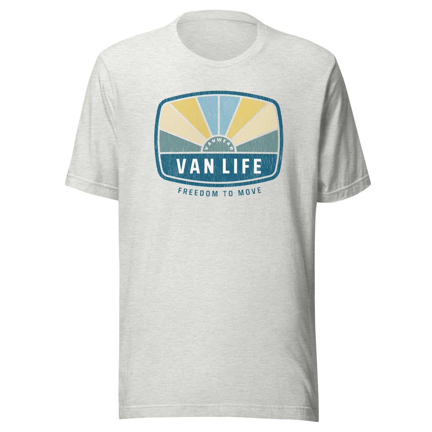 Vanwear Unisex Van Life Campervan Retro Look T-Shirt - Sunrise