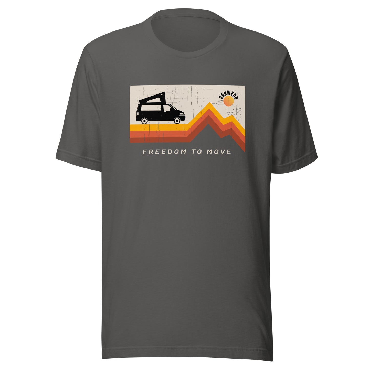 Vanwear T5, T6 Campervan Unisex T-Shirt - Pop Top Explorer Sun