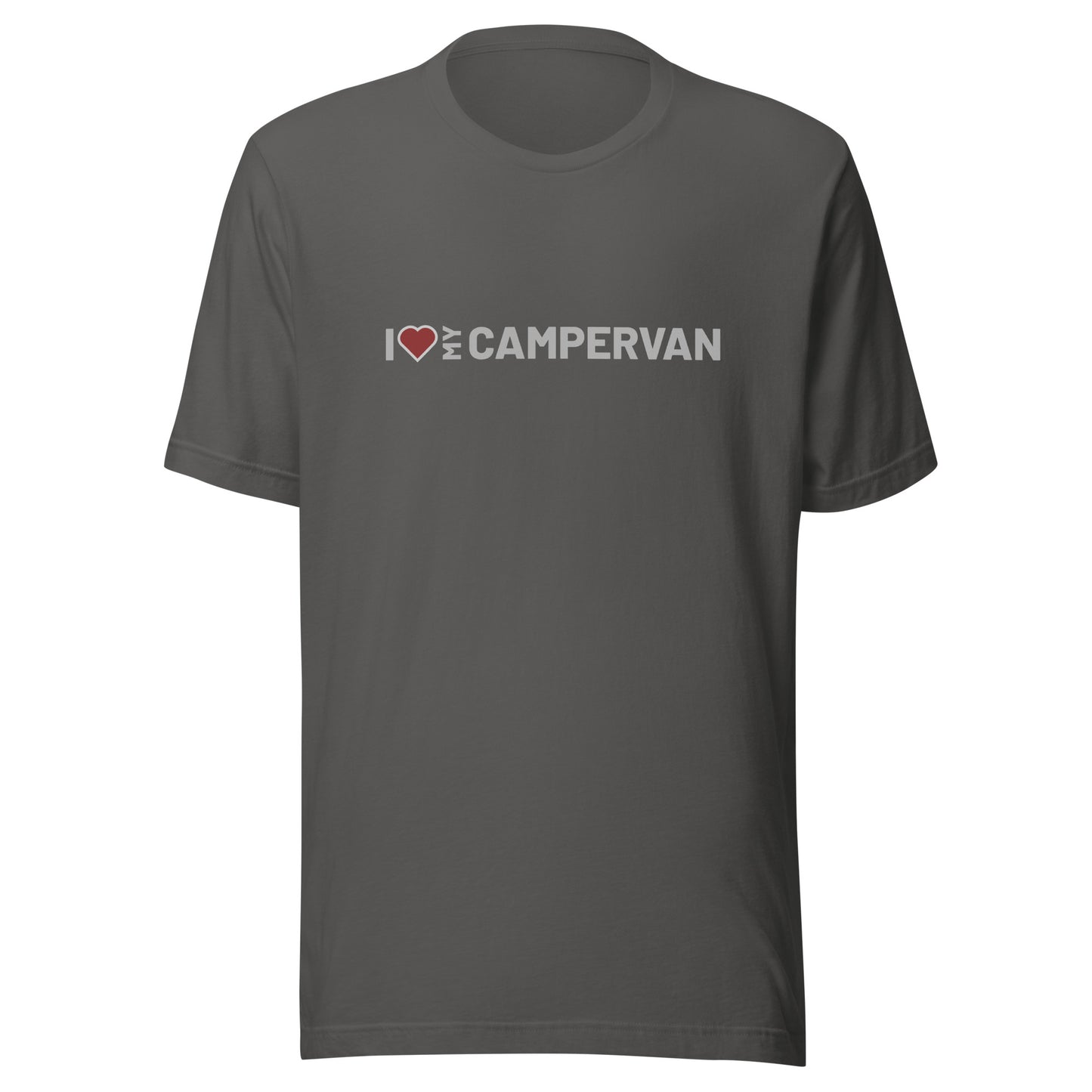 Vanwear 'Campervan Love' Unisex T-Shirt - Grey Text