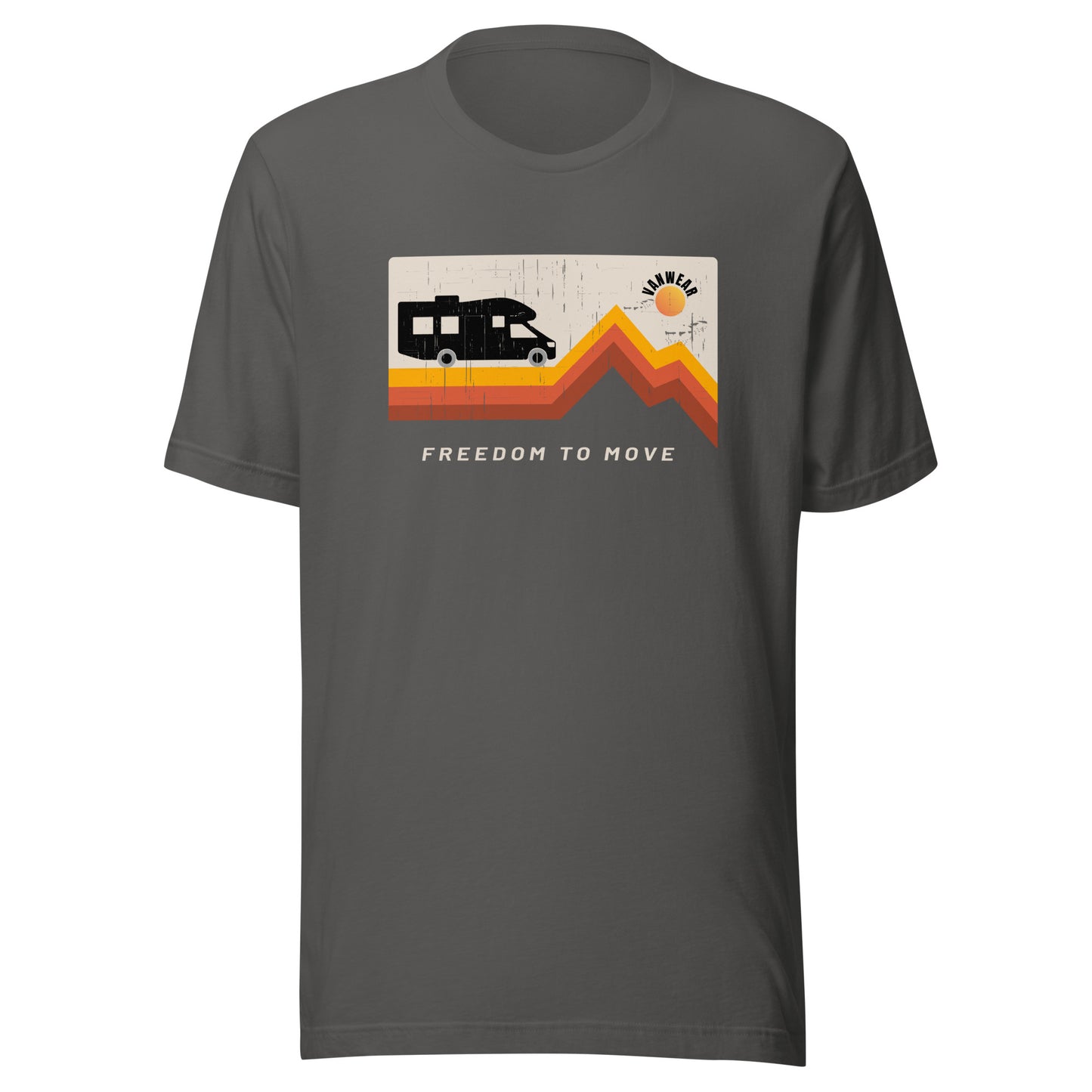 Vanwear Motorhome Unisex T-Shirt - Mountain Sun