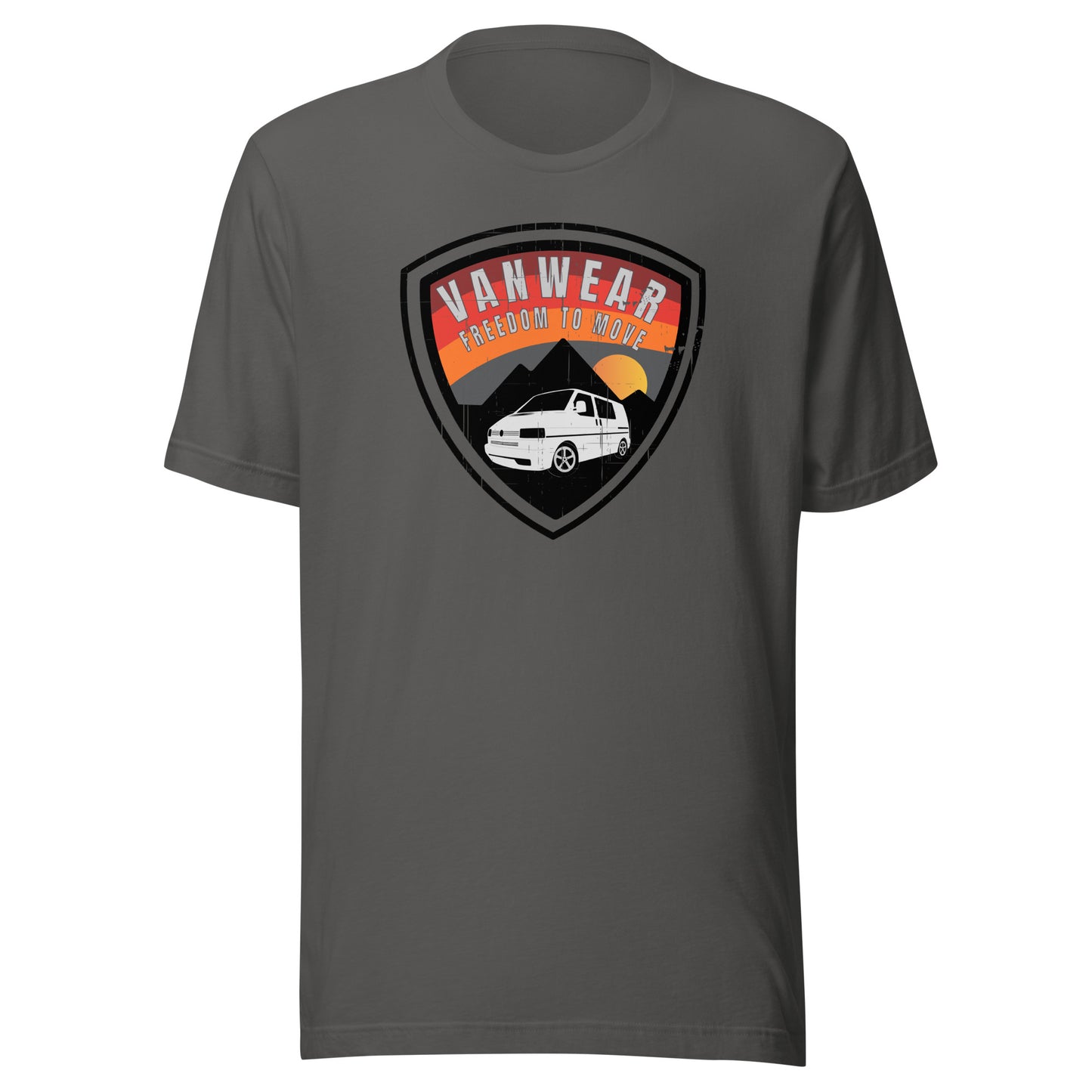 Vanwear VW T4 Campervan Unisex T-Shirt - Explorer Shield