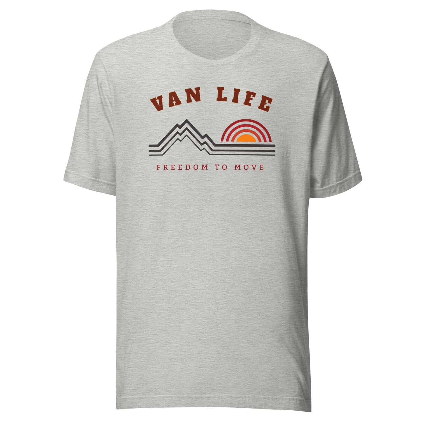 Vanwear Unisex Van Life Campervan T-Shirt - Mountain Peaks