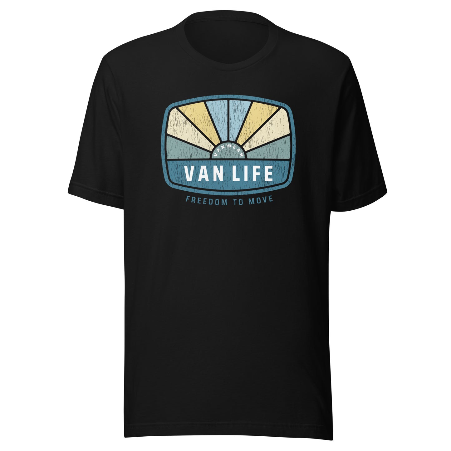 Vanwear Unisex Van Life Campervan Retro Look T-Shirt - Sunrise