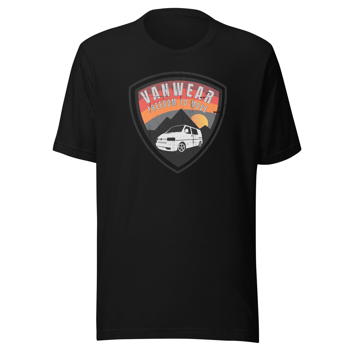 Vanwear VW T4 Campervan Unisex T-Shirt - Explorer Shield