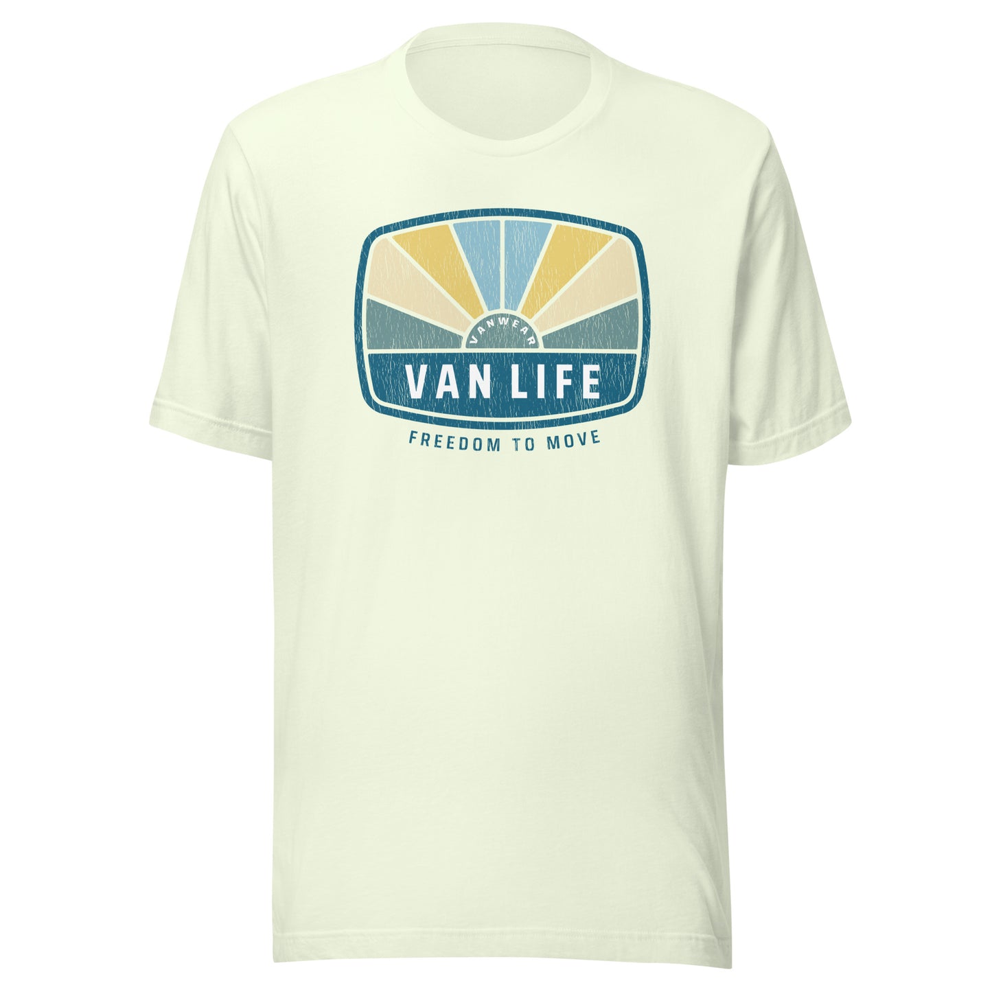 Vanwear Unisex Van Life Campervan Retro Look T-Shirt - Sunrise
