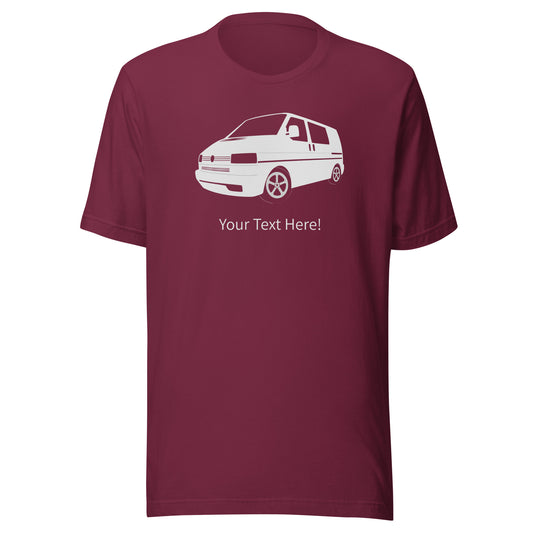 Vanwear Personalised Volkswagen VW T4 Campervan T-Shirt
