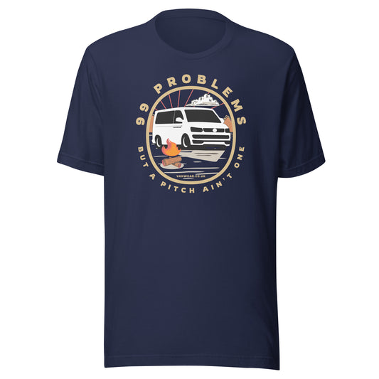 Vanwear 99 Problems VW T5 Campervan T-Shirt - Campfire