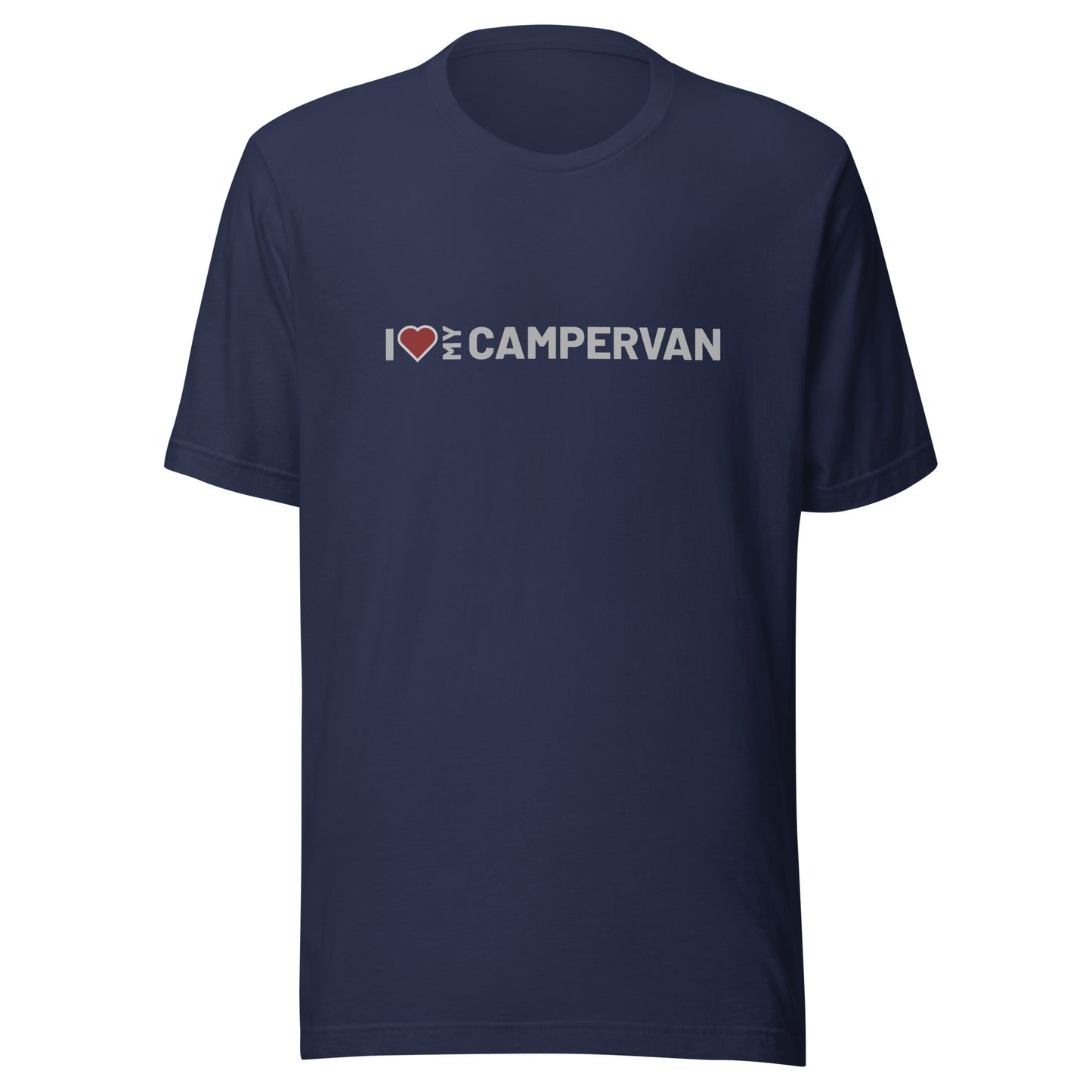 Vanwear 'Campervan Love' Unisex T-Shirt - Grey Text