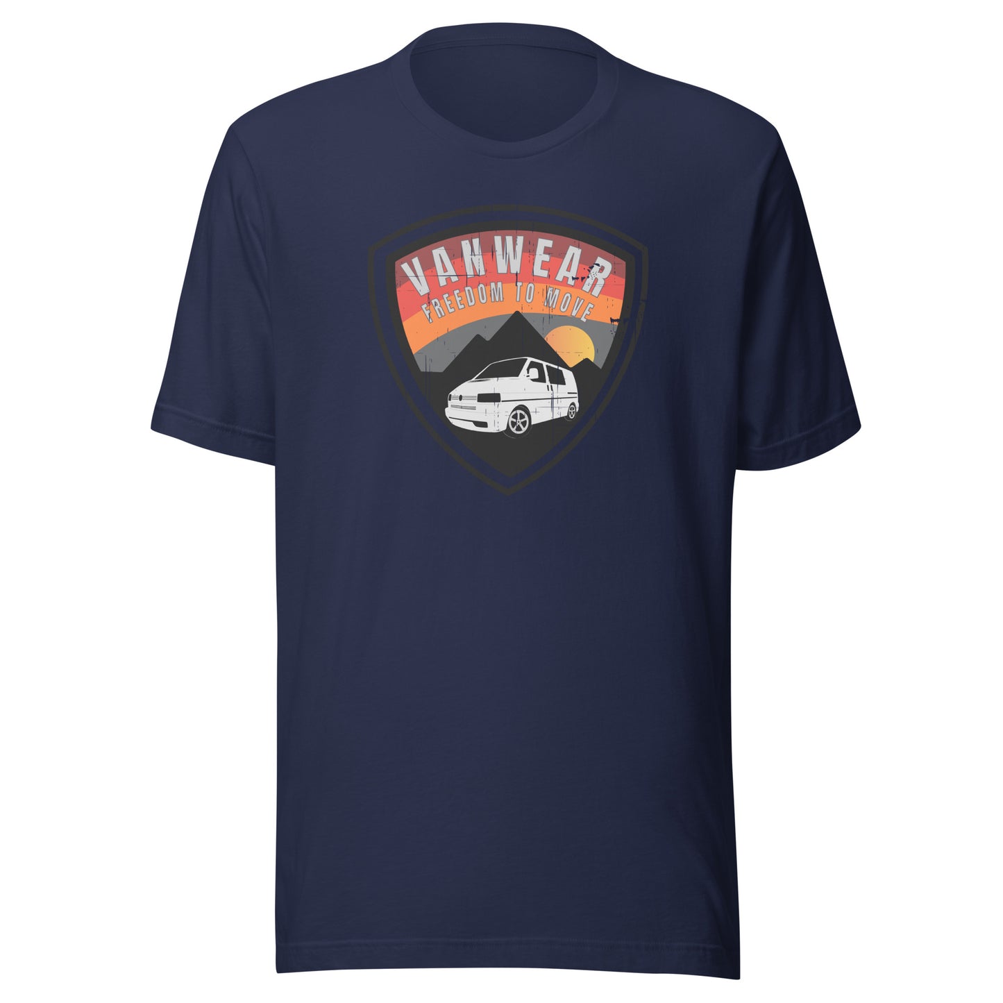 Vanwear VW T4 Campervan Unisex T-Shirt - Explorer Shield